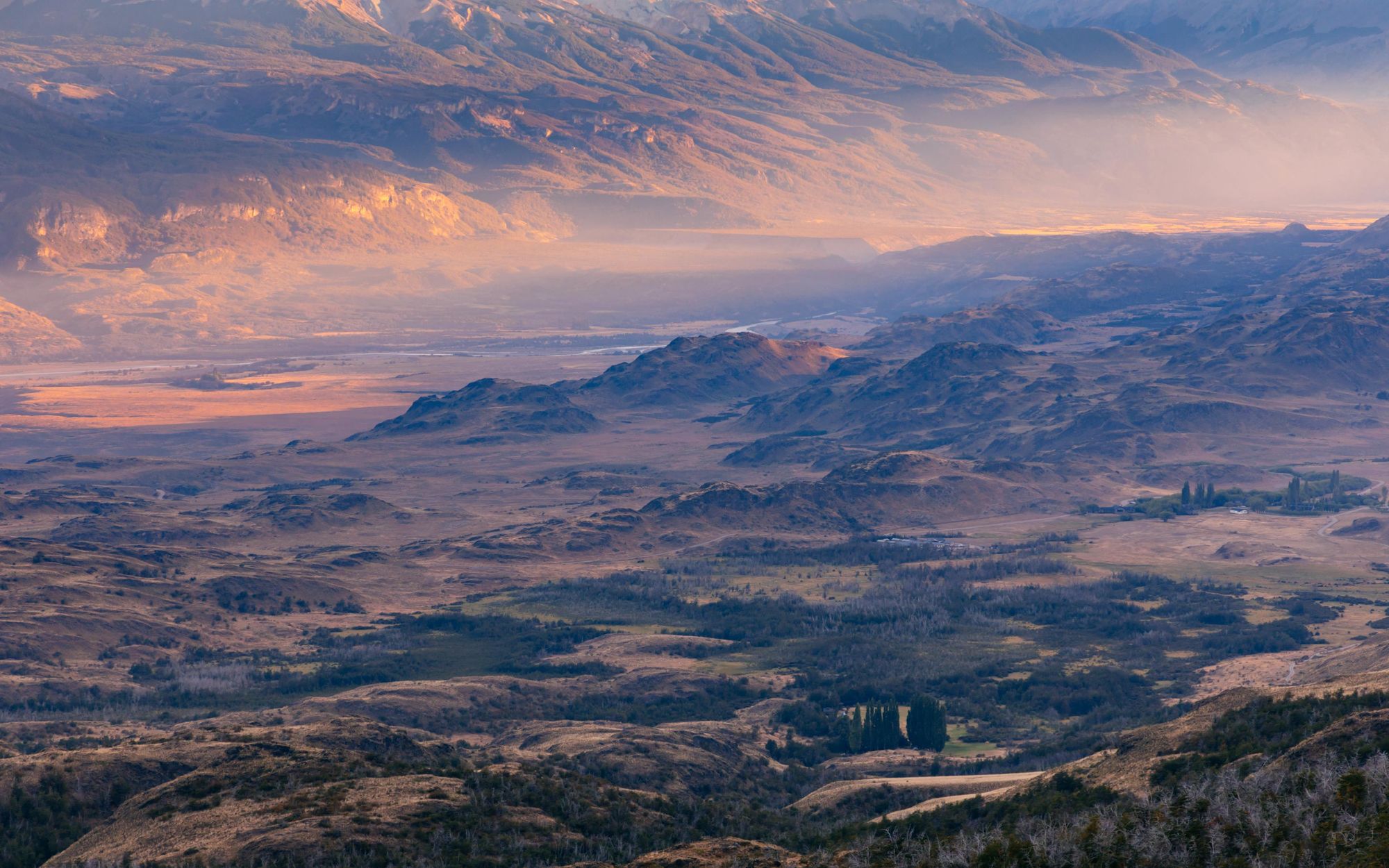 View of Chacabuco valley in Parque Patagonia seen from the 12.5-mile (20km) Lagunas Altas Trail. Photo: Getty