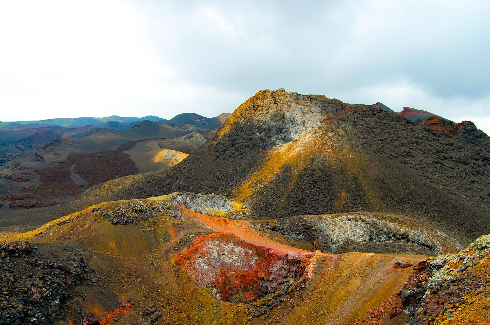 The otherworldly moonscape of Sierra Negra Volcano, on Isabela Island. Photo: Getty