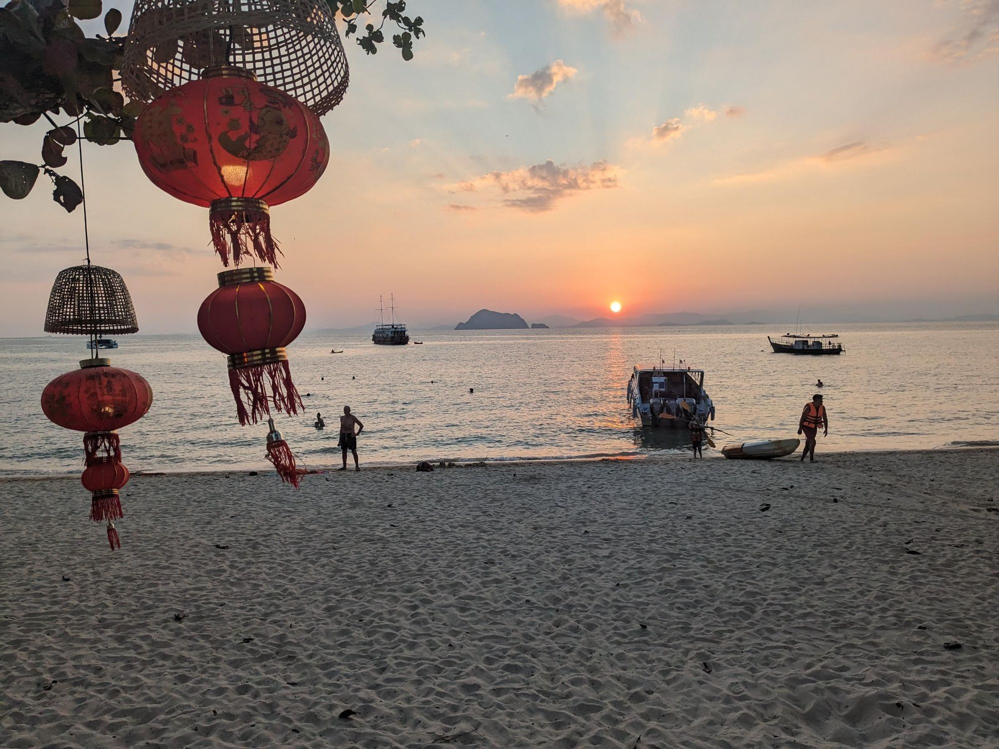 Watching the sun set on Koh Yao Yai, Thailand. Photo: Dani Redd.