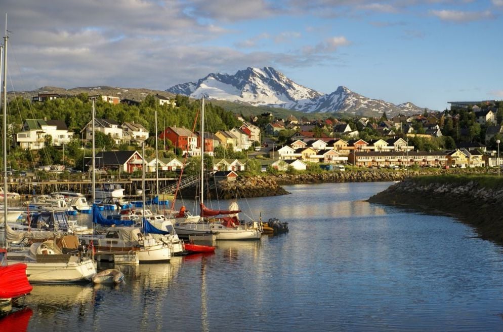 Boats in Narvik harbour. Photo: Canva.