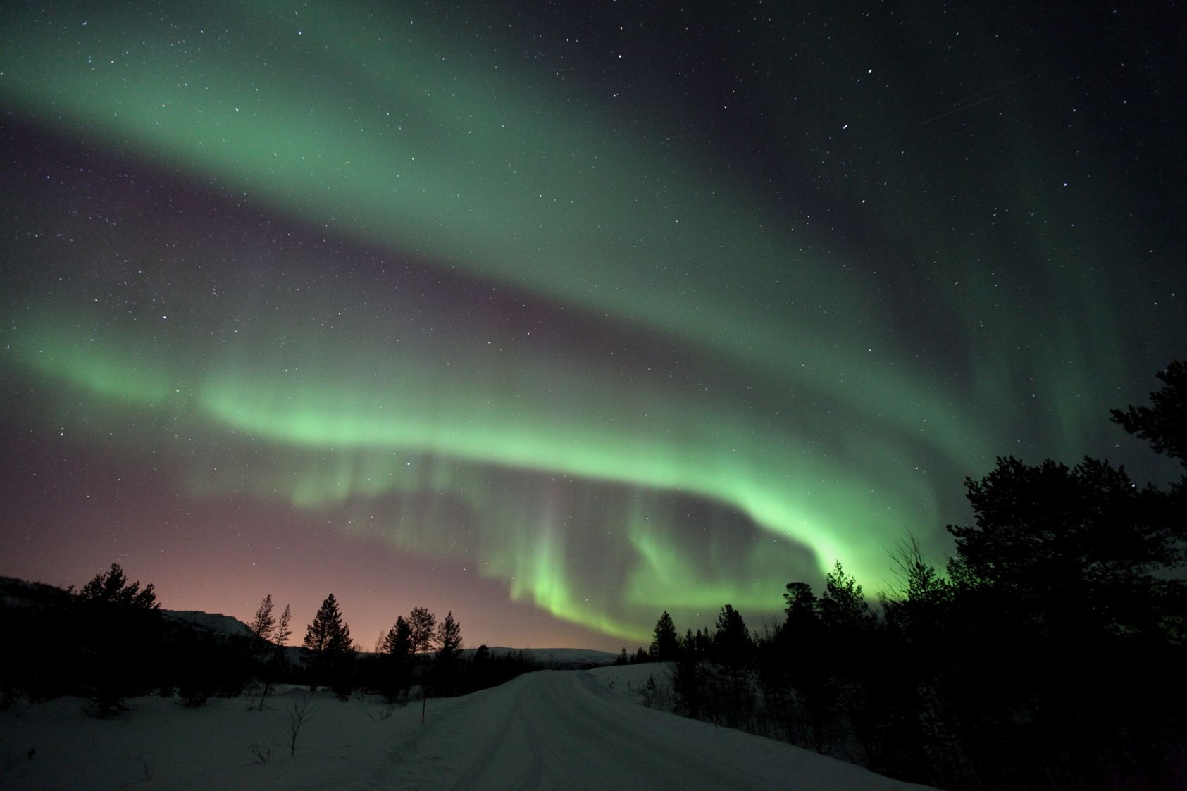 The Northern Lights in Arctic Norway.