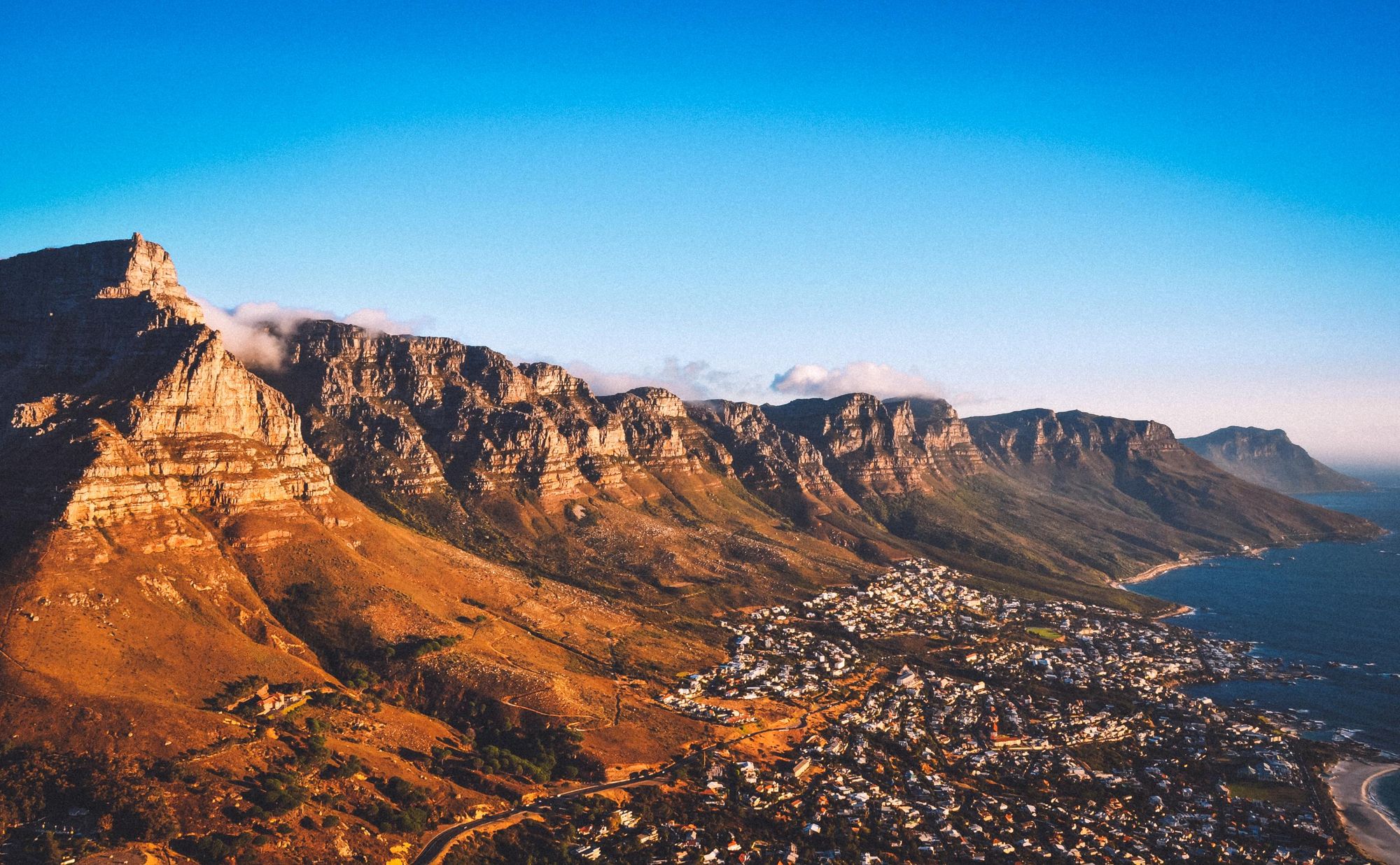 The view from Lion's Head mountain in Cape Town. Photo: Getty
