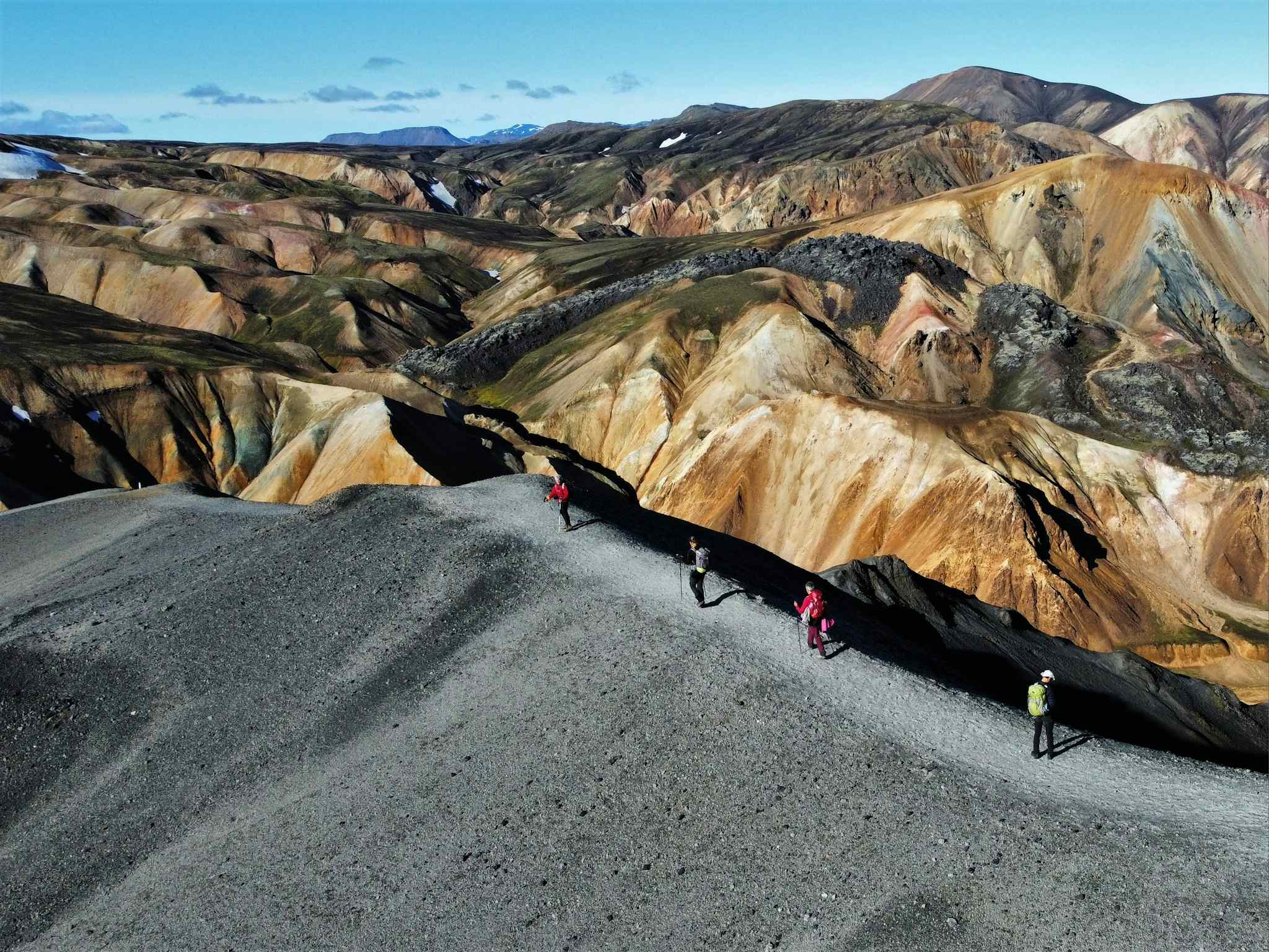 Hikers on the Laugavegur trail, Iceland. Photo: Icelandic Mountain Guides.