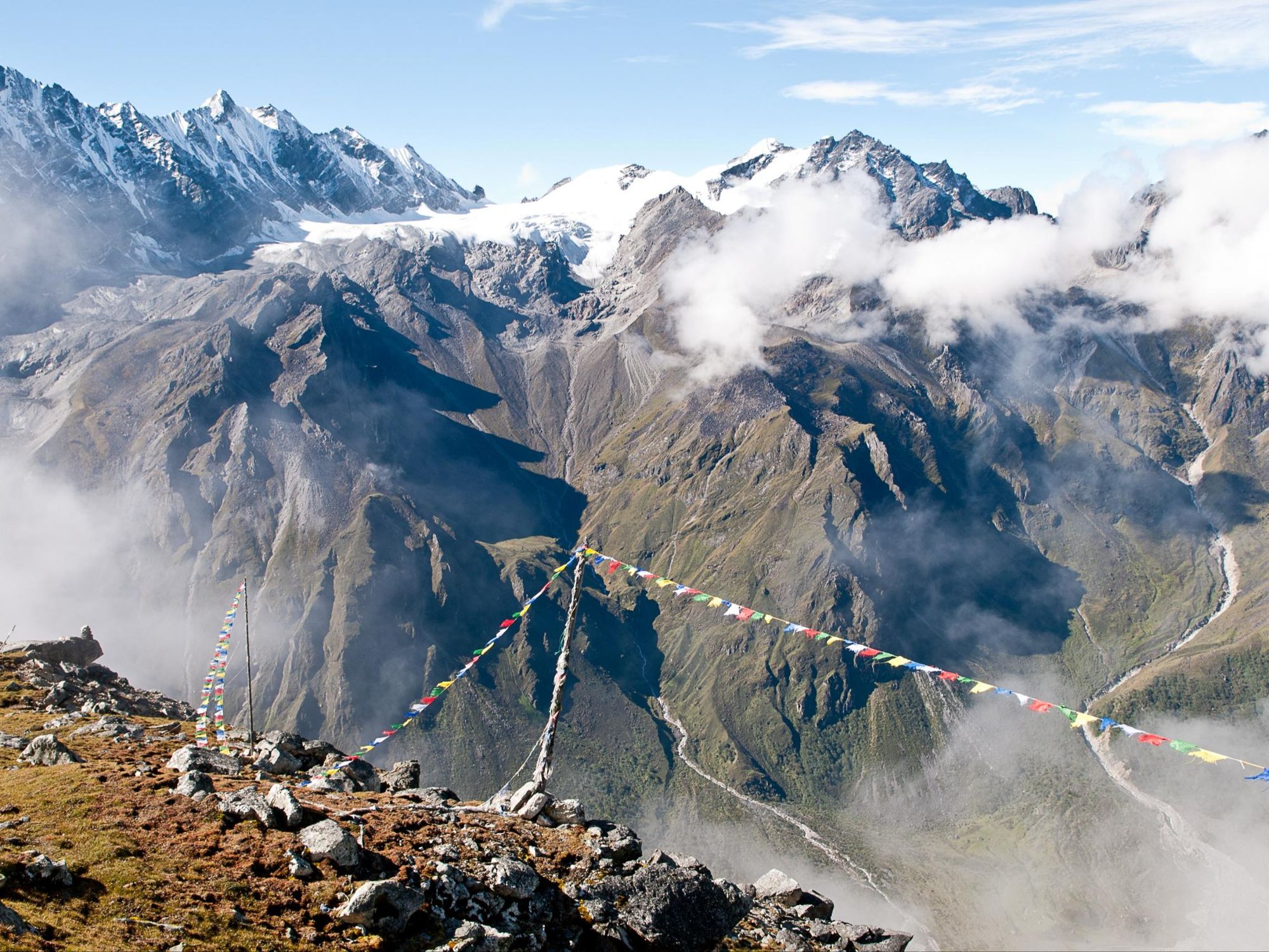 Views from Thuli Kharka mountain hut. Photo: Freedom Adventures.