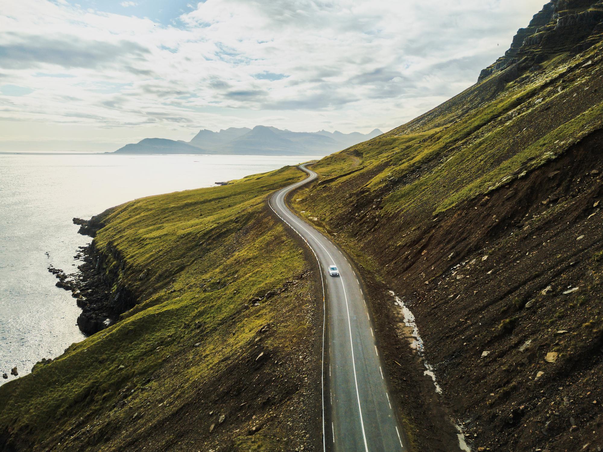 A scenic road trip in Iceland. Photo: Getty.
