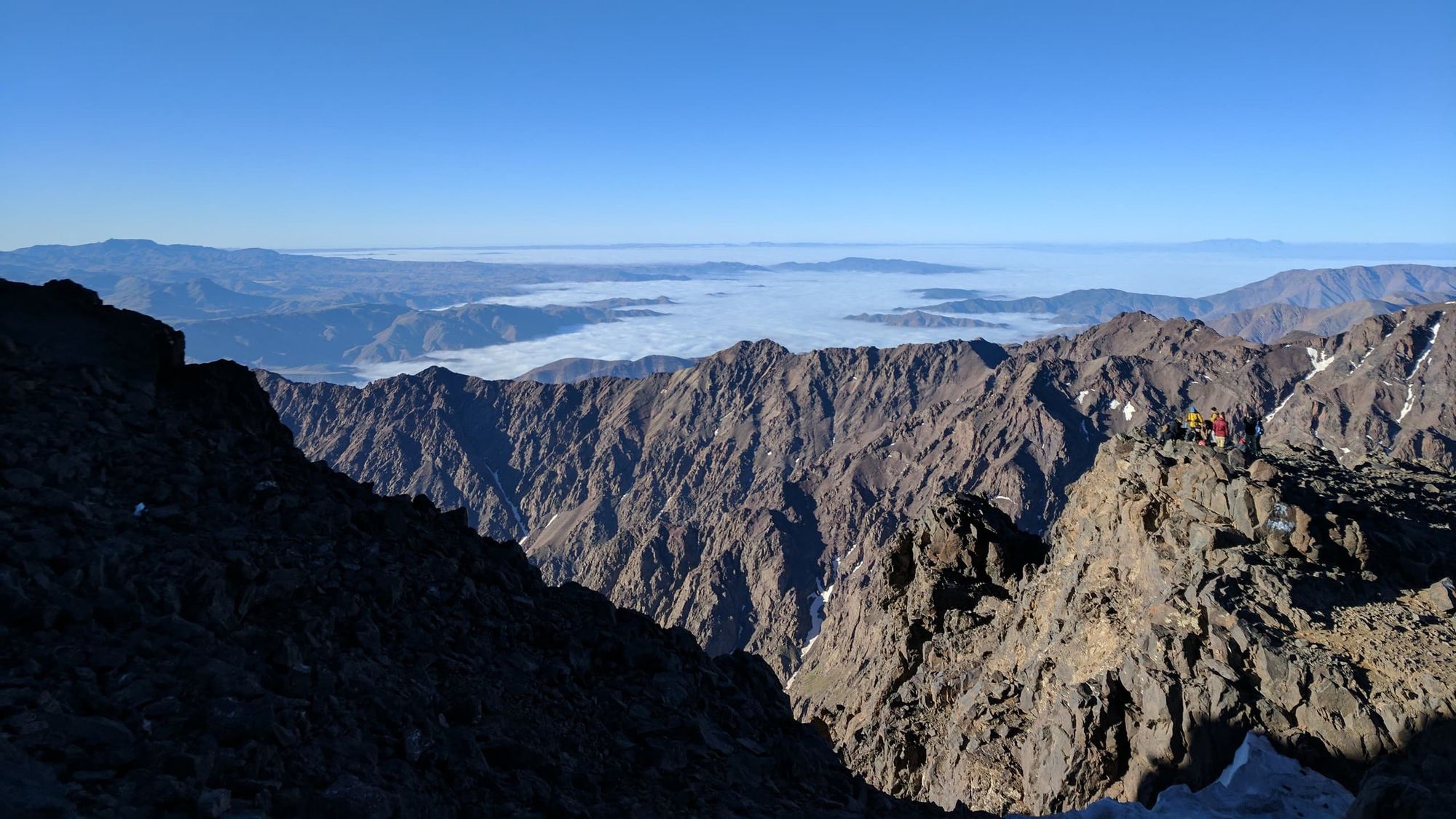 The rocky topography of Mount Toubkal. Photo: Much Better Adventures