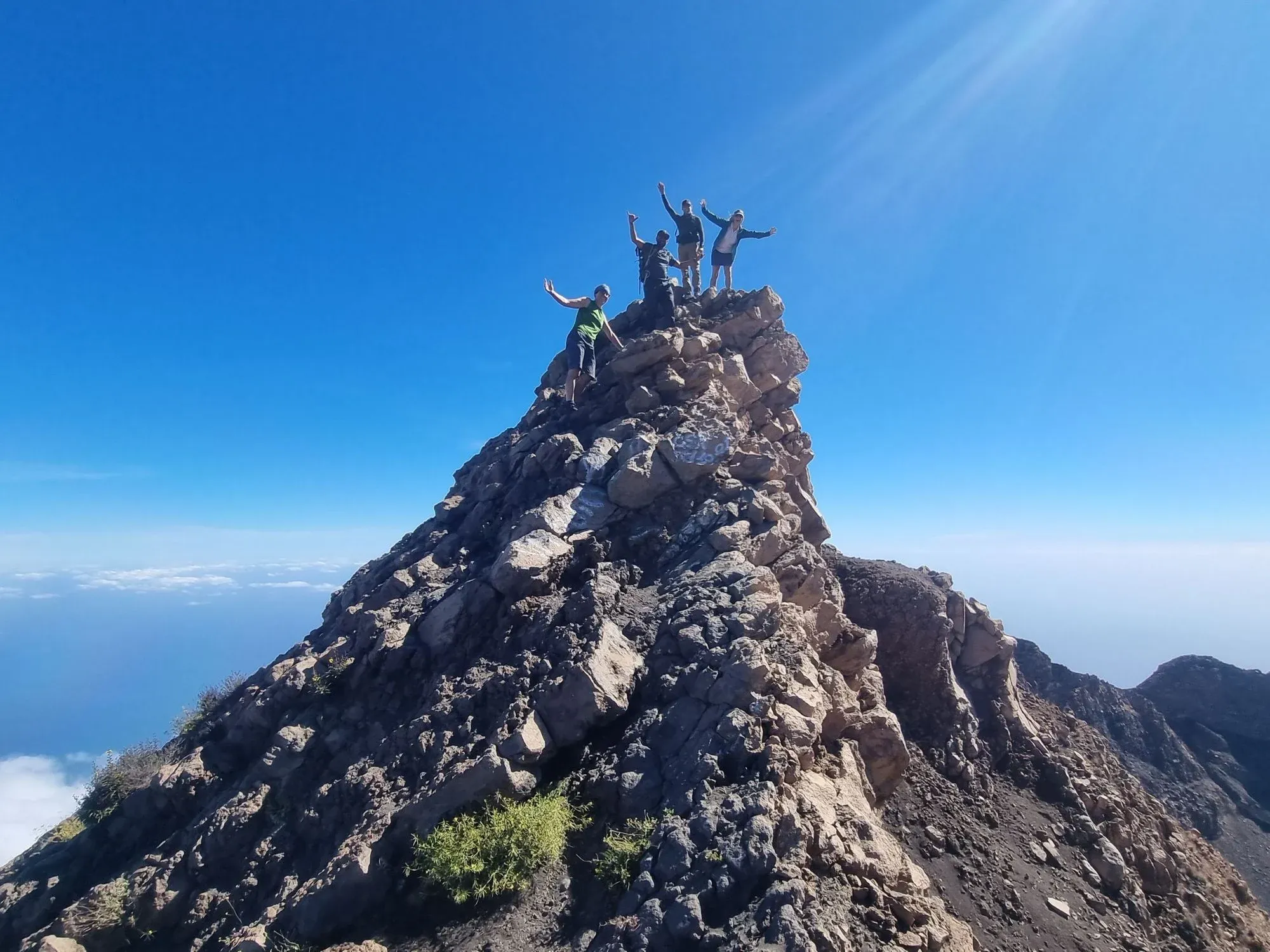 The summit of Pico do Fogo, at the very top of Cape Verde. Photo: Marta Marinelli