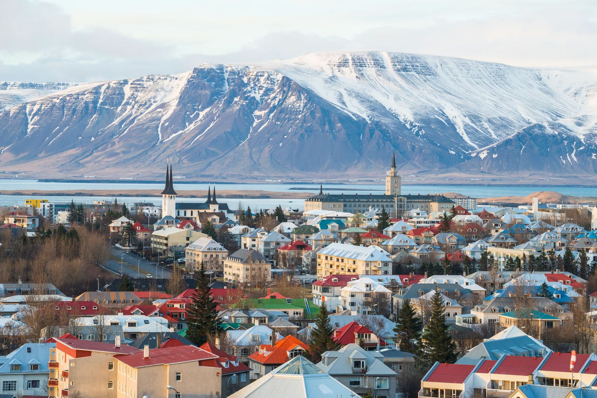 Reykjavik city scape, Iceland.