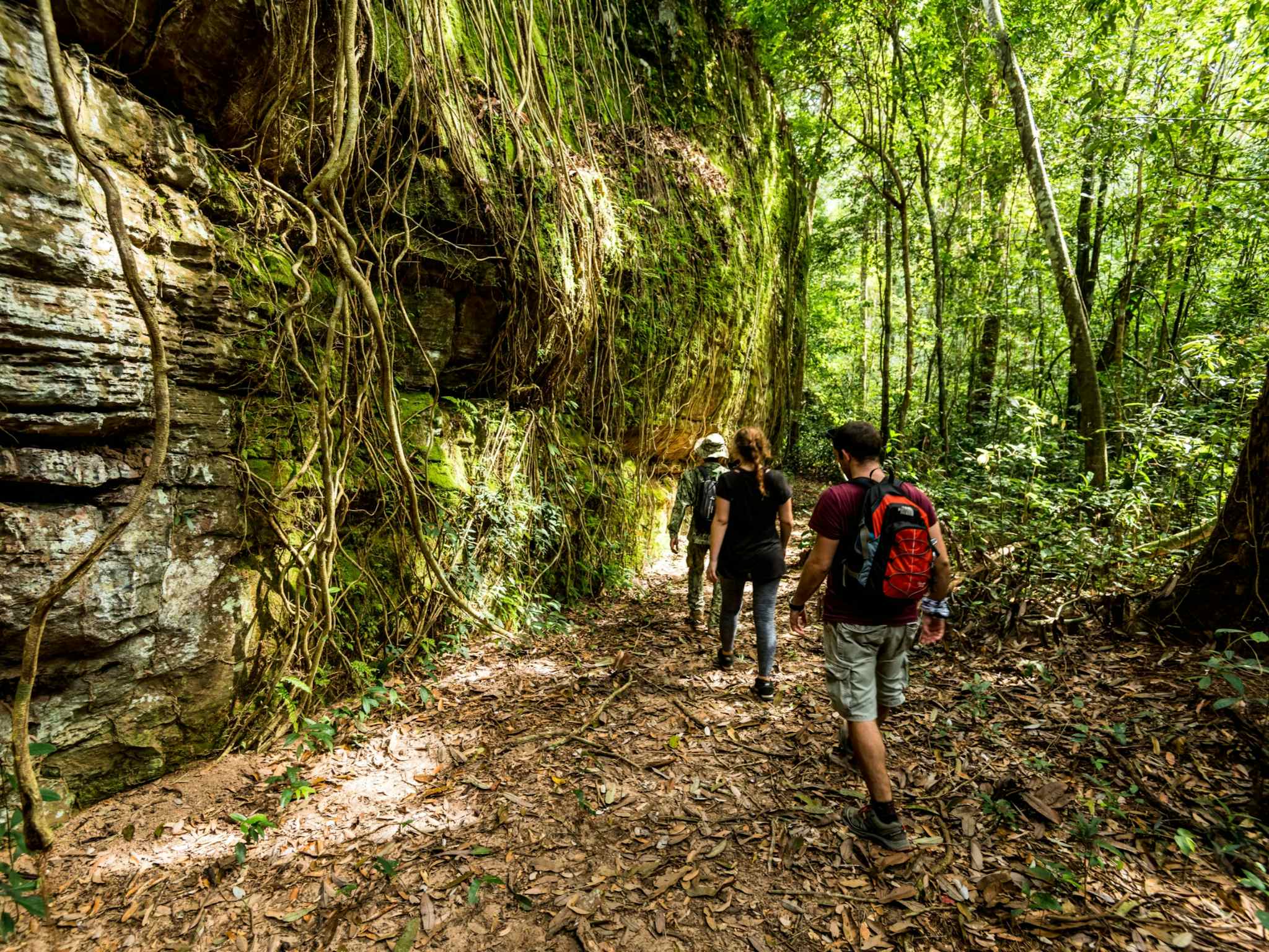 Trekking through Phnom Kulen National Park towards the River of a Thousand Lingas