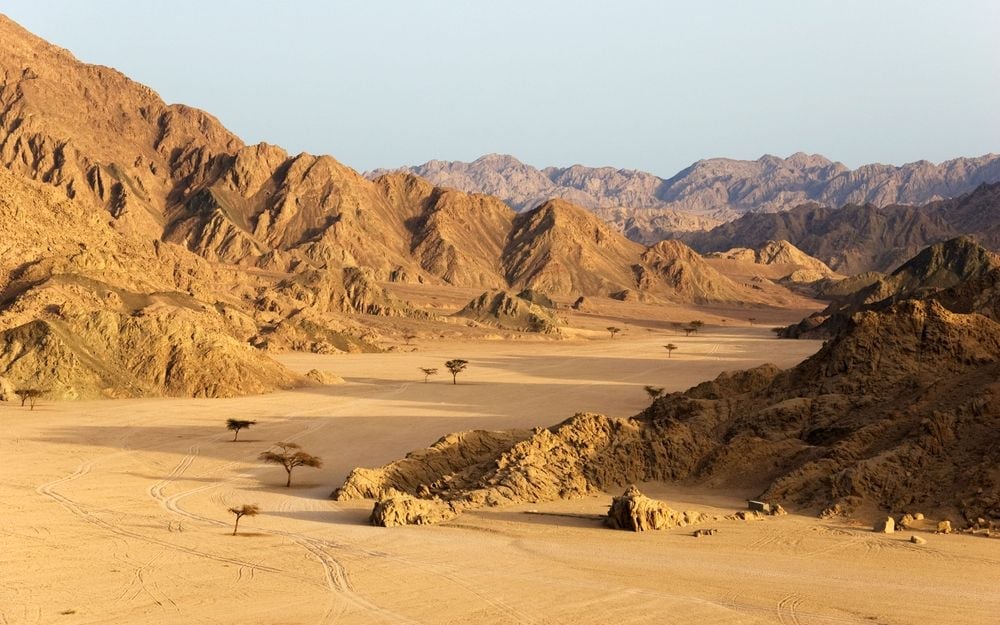 The rocky expanse of the Sinai Desert in Egypt. Photo: Getty