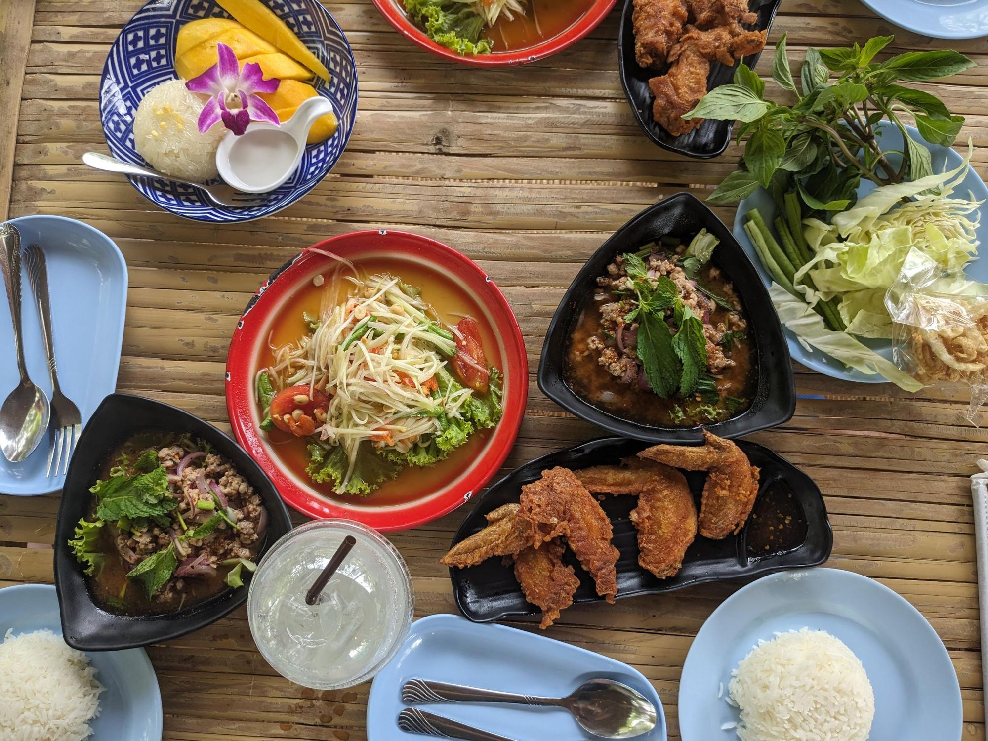 Lunch at the Ozone Cafe, Bang Krajao. Photo: Dani Redd