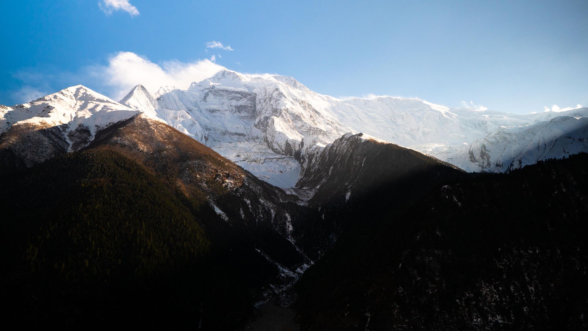 The Annapurna massif, which bumps and rises to over 8,000m high. Photo: Josh Edwards