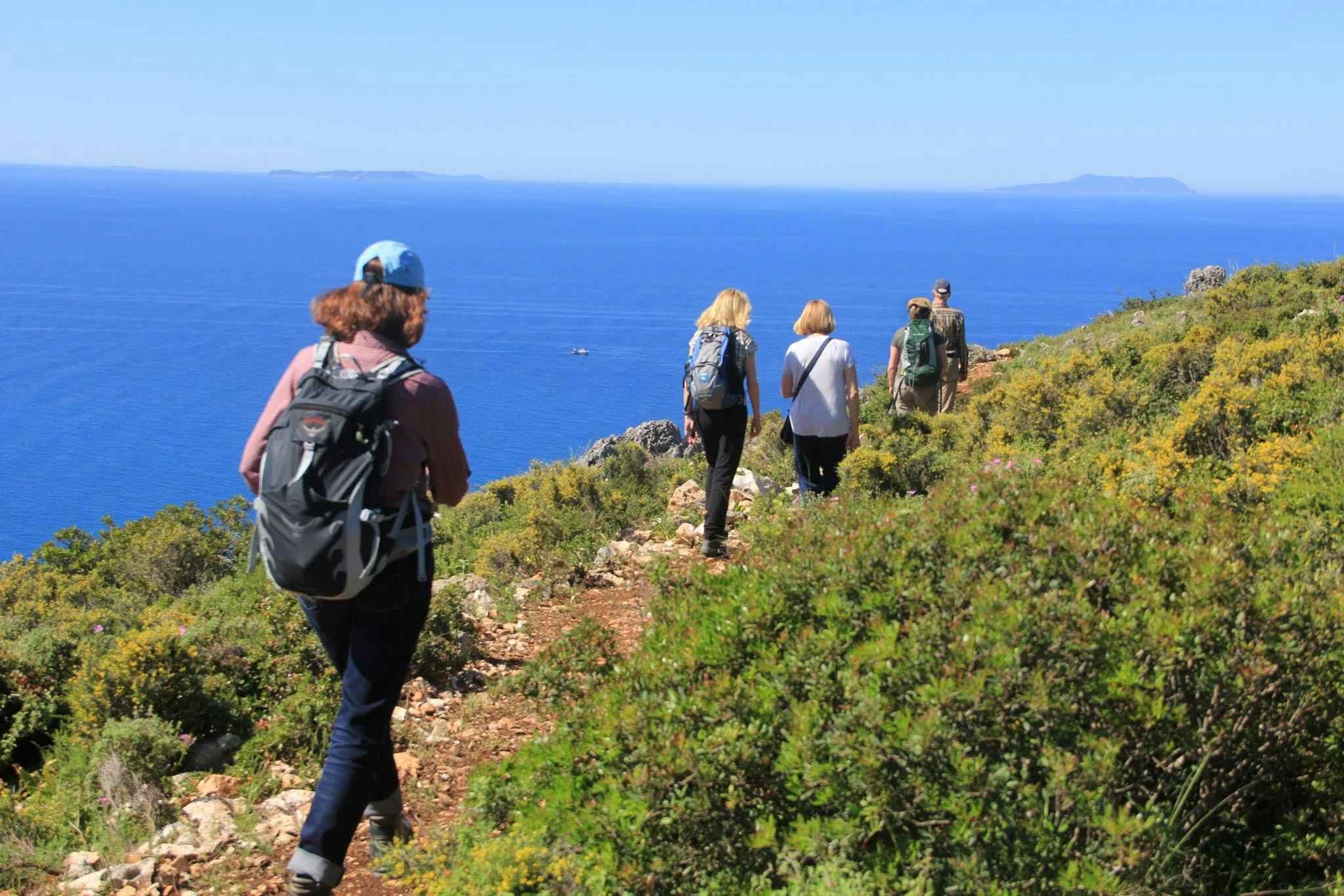 Hikers on the Albanian Coastal Trail. Photo: Zbulo! Discover Albania