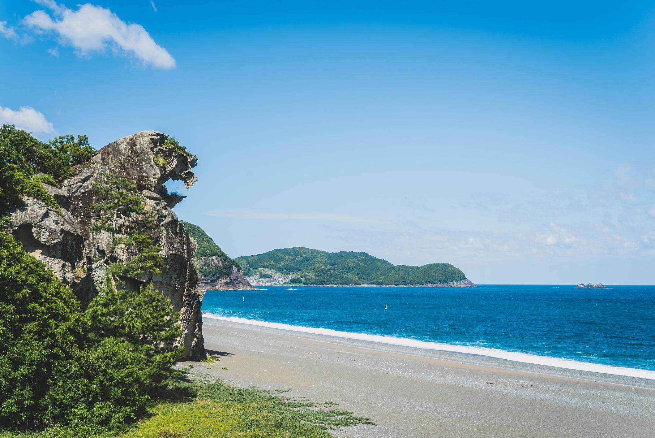 Onigajo rock formation, Japan's Kii Peninsula