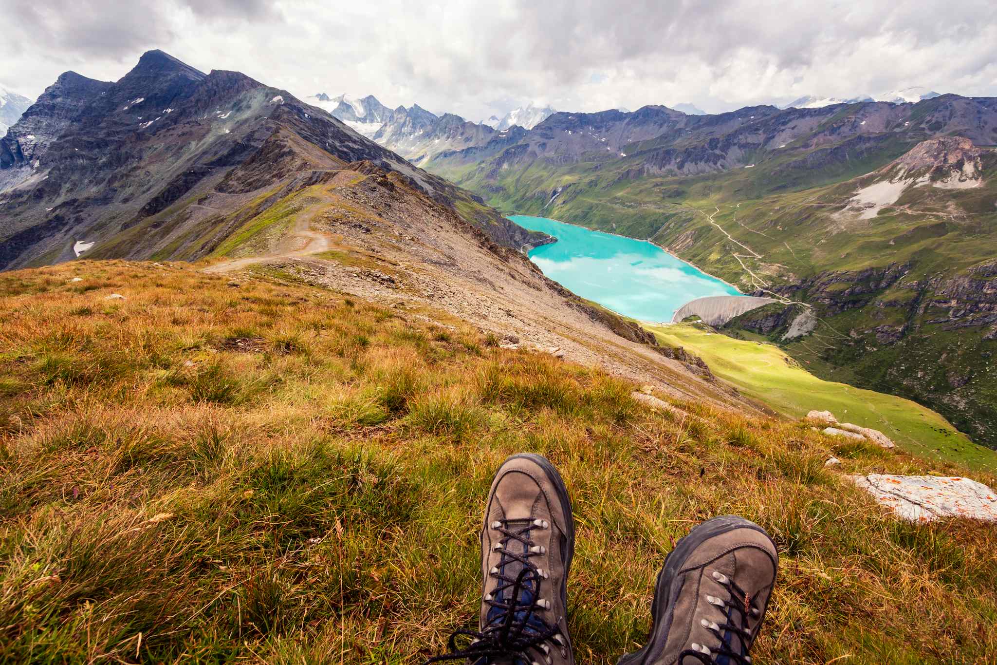 Views of Lac de Moiry on the Haute Route. Photo: Getty.