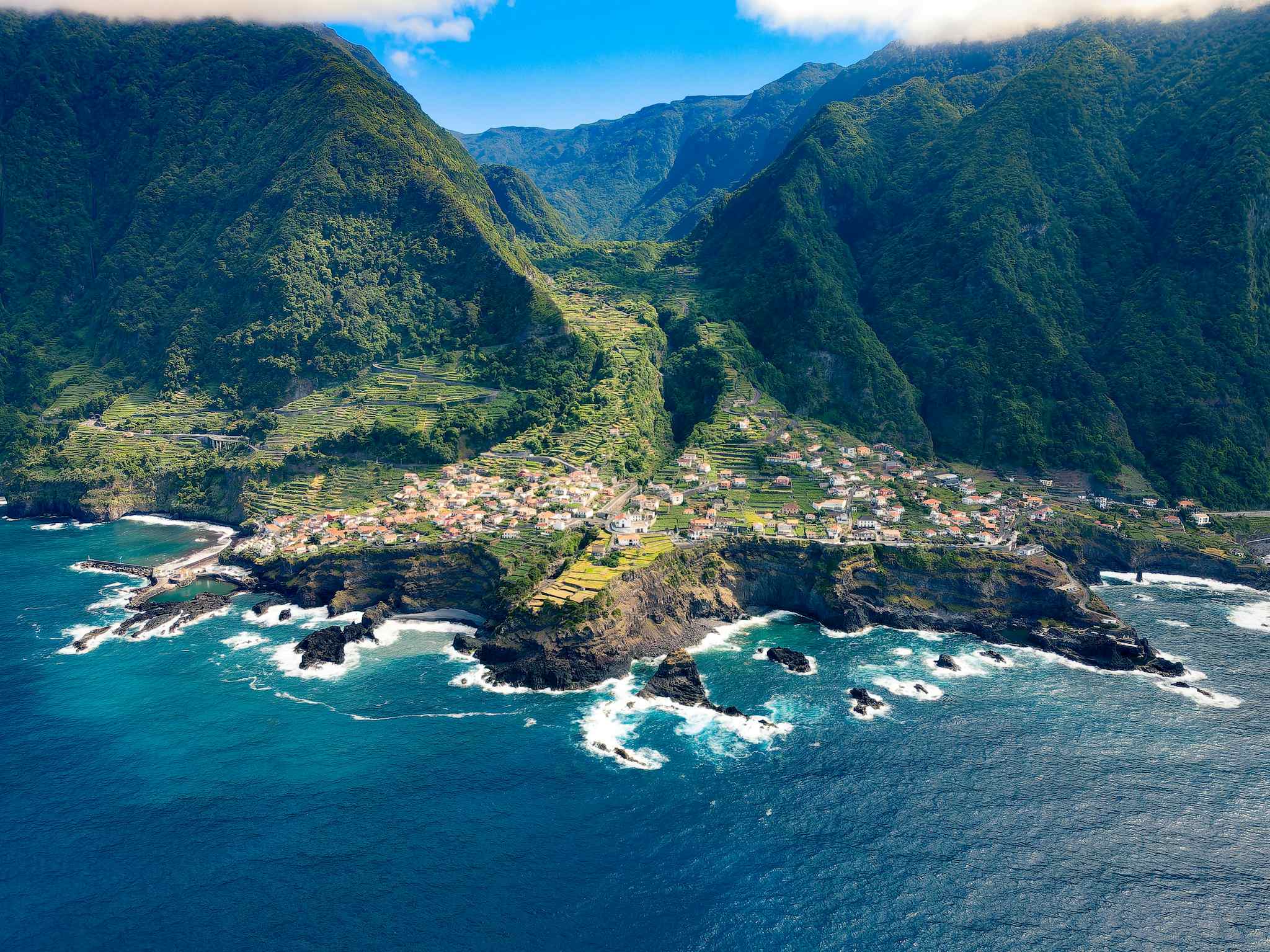 Madeira's craggy coastline. Photo: Getty.