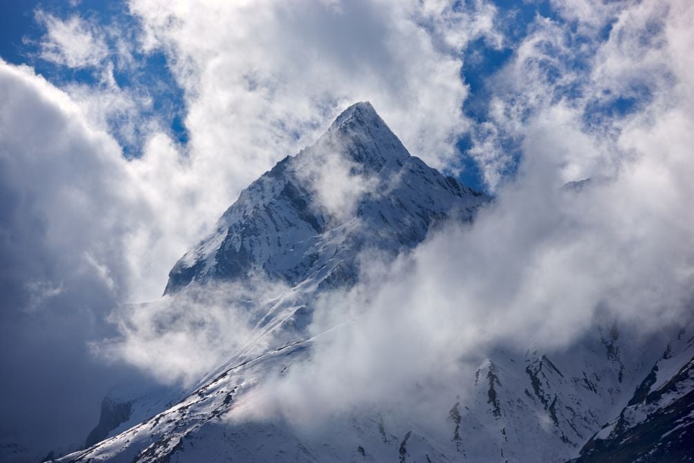 Manaslu, the eighth highest mountain in Asia, in the Himalayas. Photo: iStock