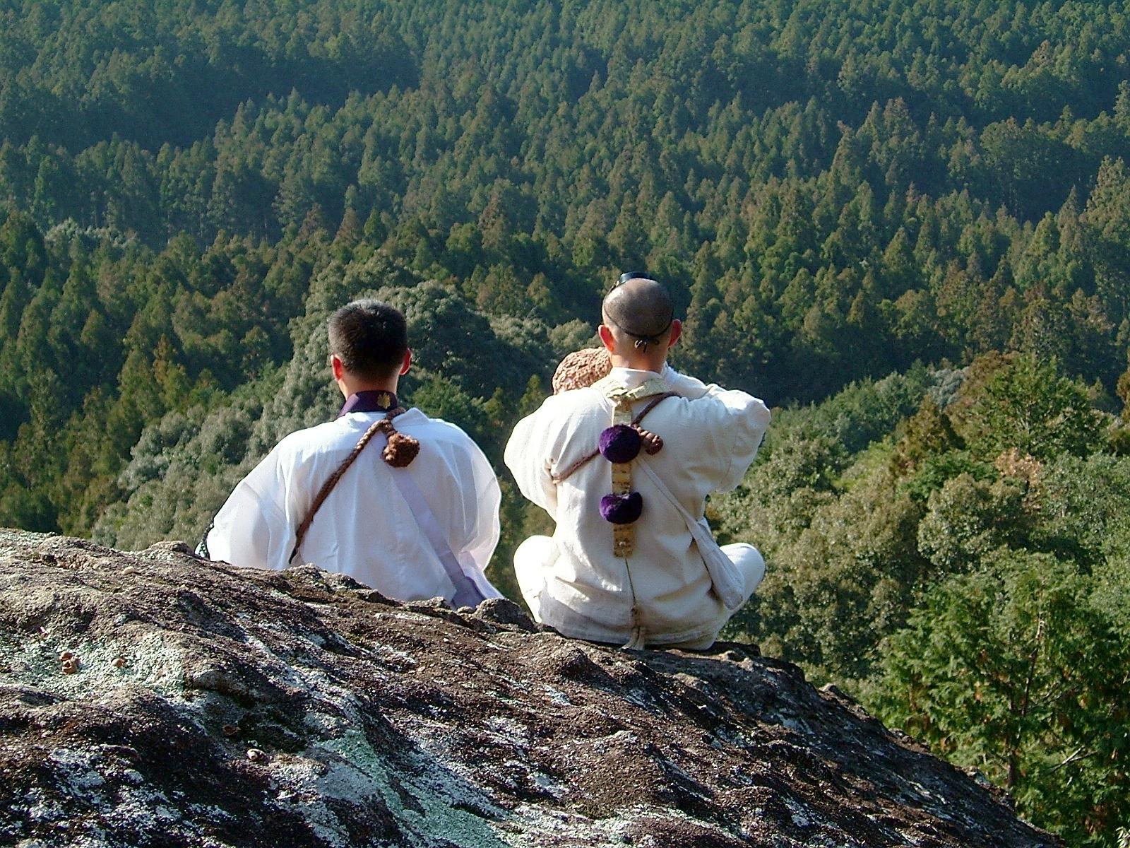 Modern day yamabushi. Photo: Wikimedia Commons.