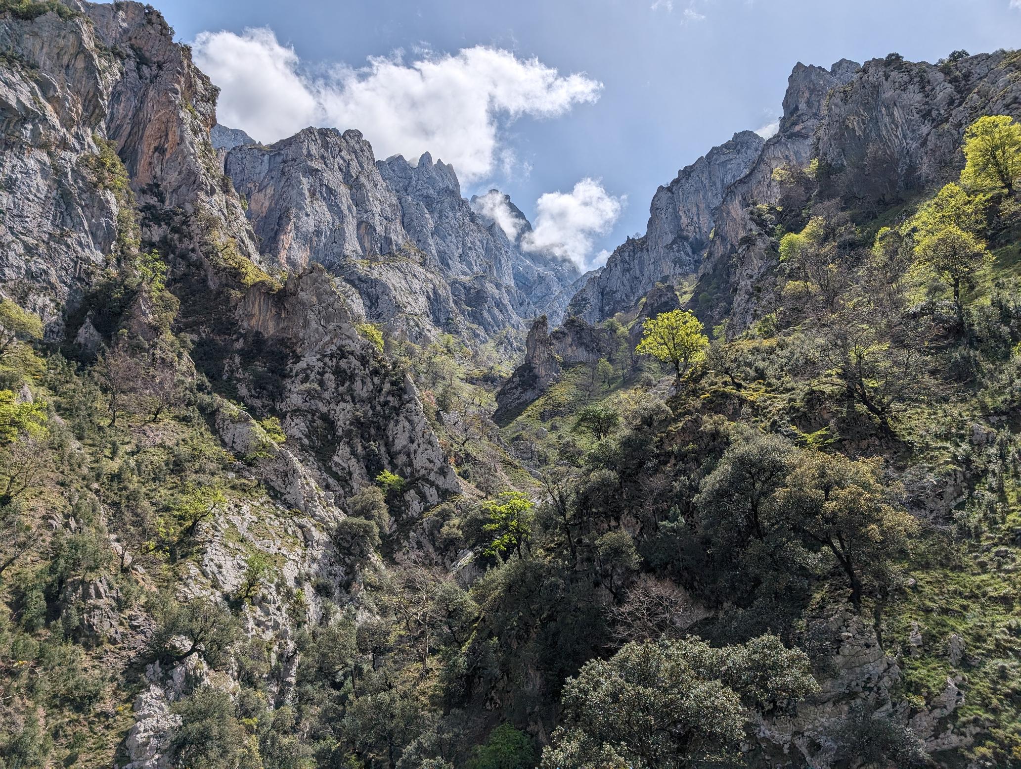 Greenery creaps into the landscape as you near the far end of the route at Cain. Photo: Stuart Kenny