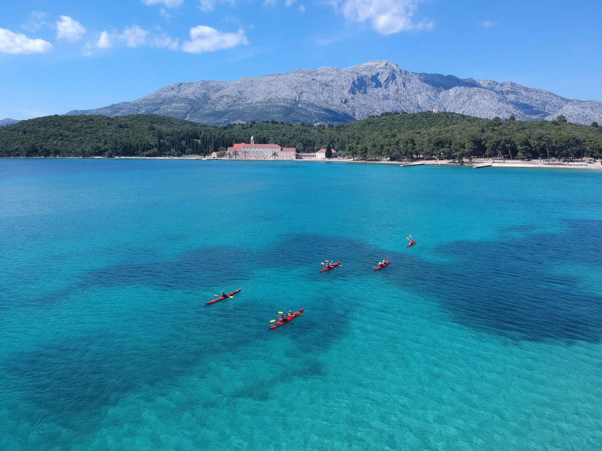 Sea kayaking along the Dalmatian Coast. Photo: Red Adventures Croatia