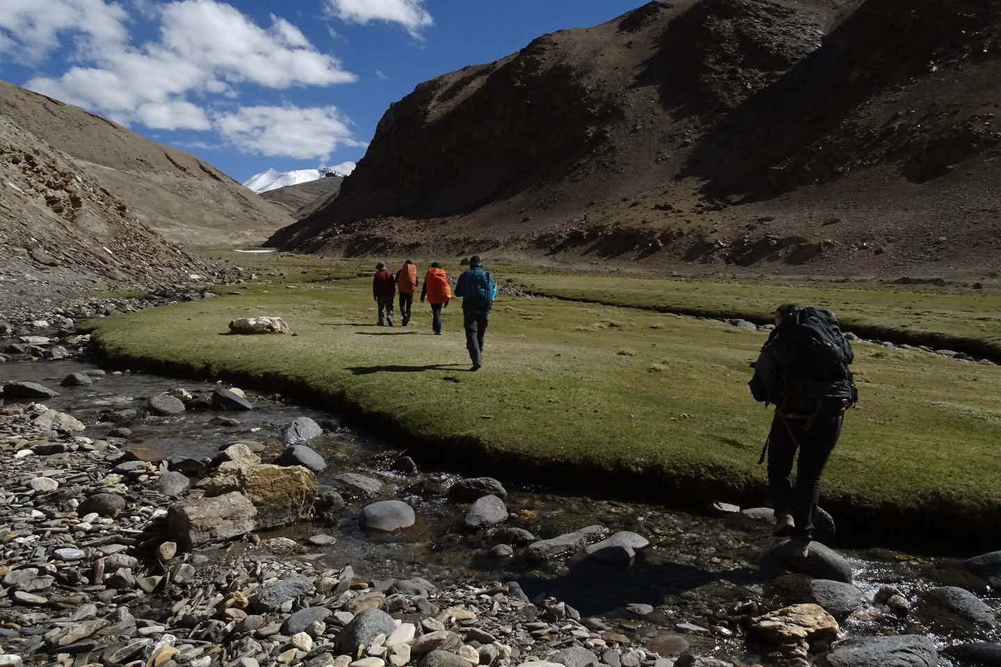 Trekking through the Lato Valley to Rumtse Phu. Photo: Majestic Ladakh.