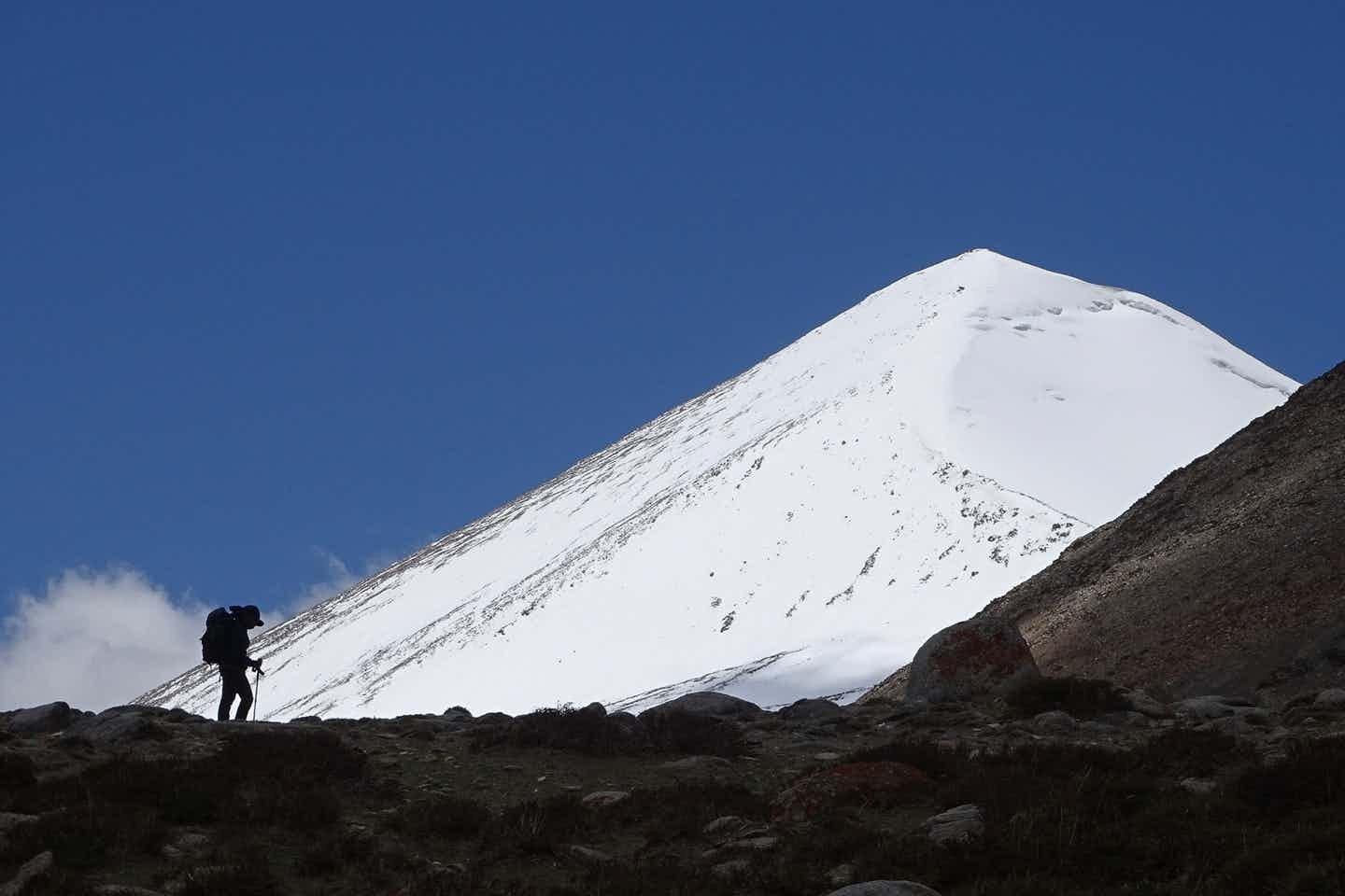 A view of UT Kangri from basecamp. Photo: Majestic Ladakh.