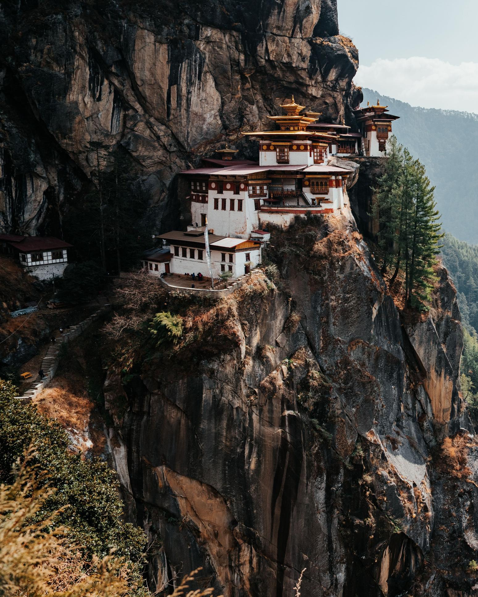 The otherworldly Tiger's Nest monastery in Bhutan. Photo: Getty