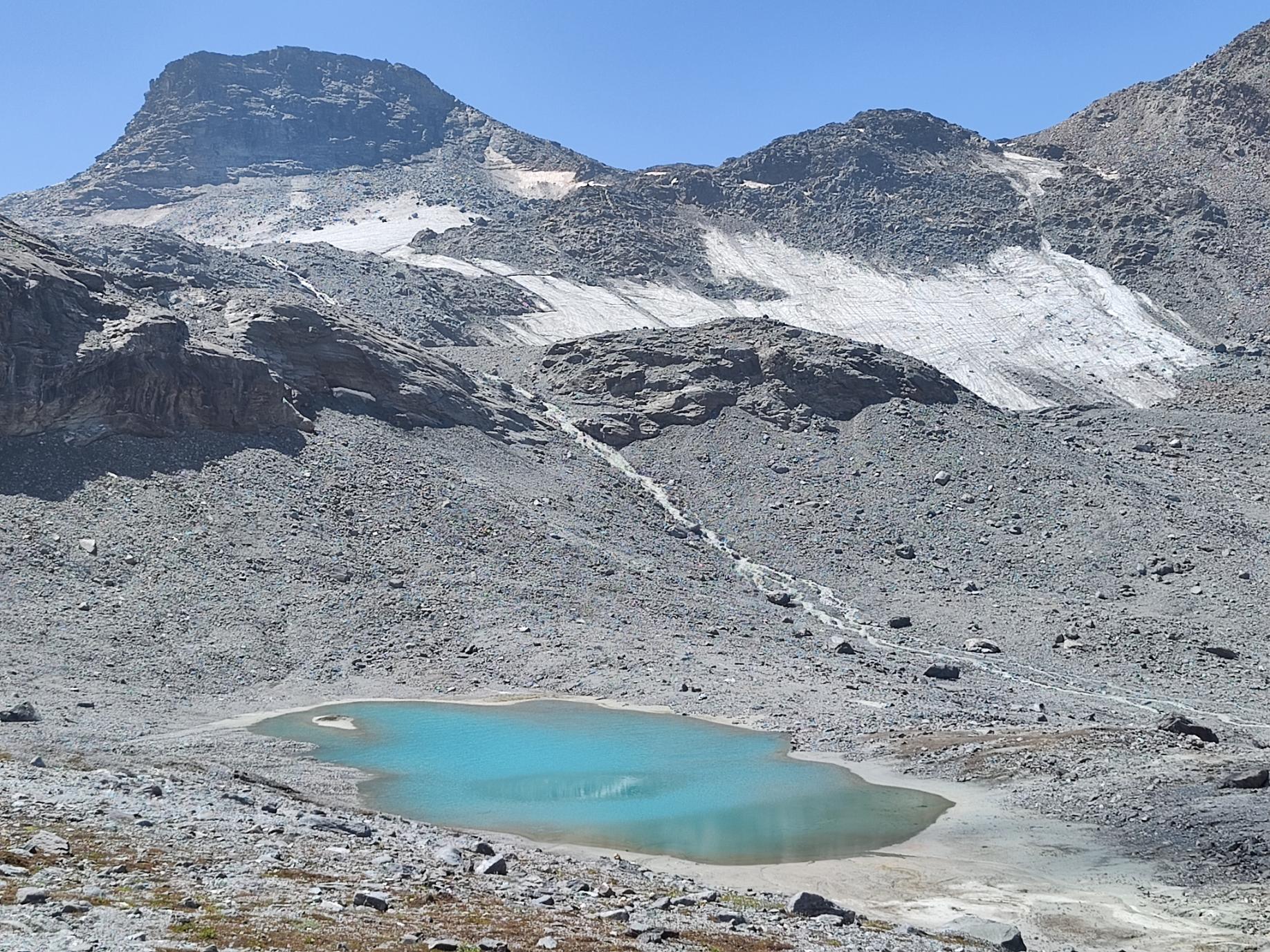 The lunarlike Grand Desert in the Swiss Alps. Photo: Getty.