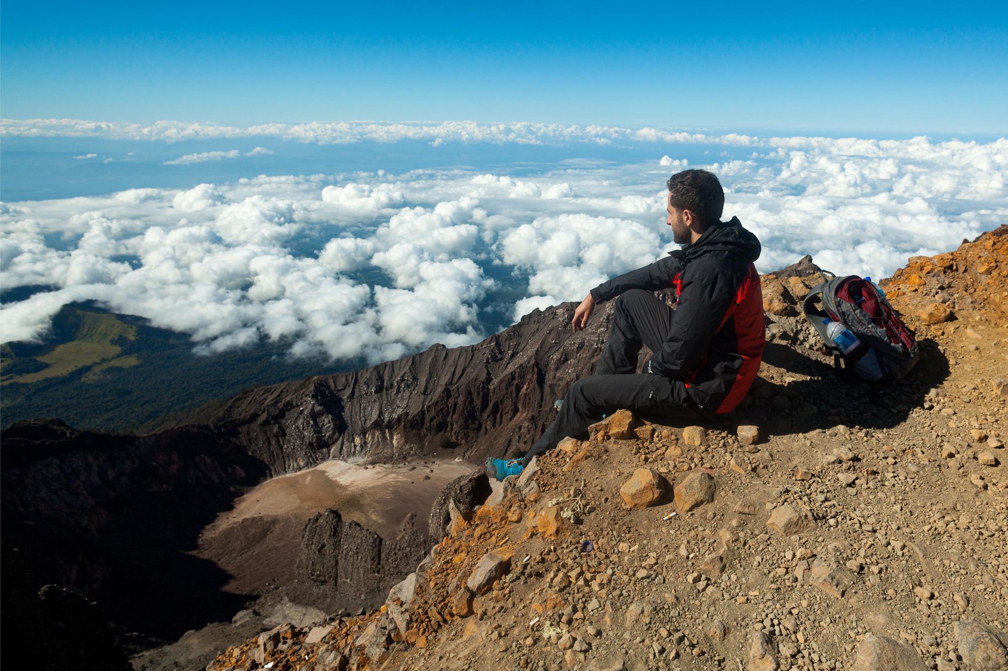 The rocky terrain leading up to Mount Rinjani. Photo: Canva.