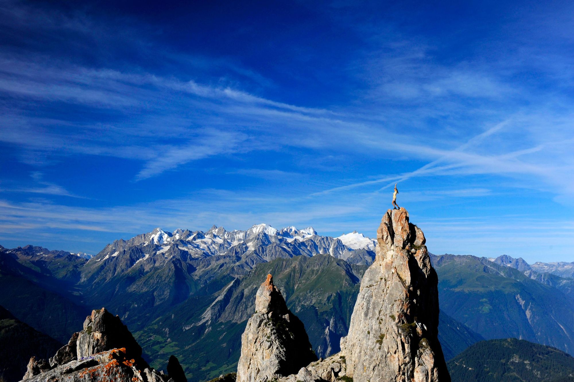 Pinnacles at Verbier. Photo: Pierre Avoi/ Happy Tracks.