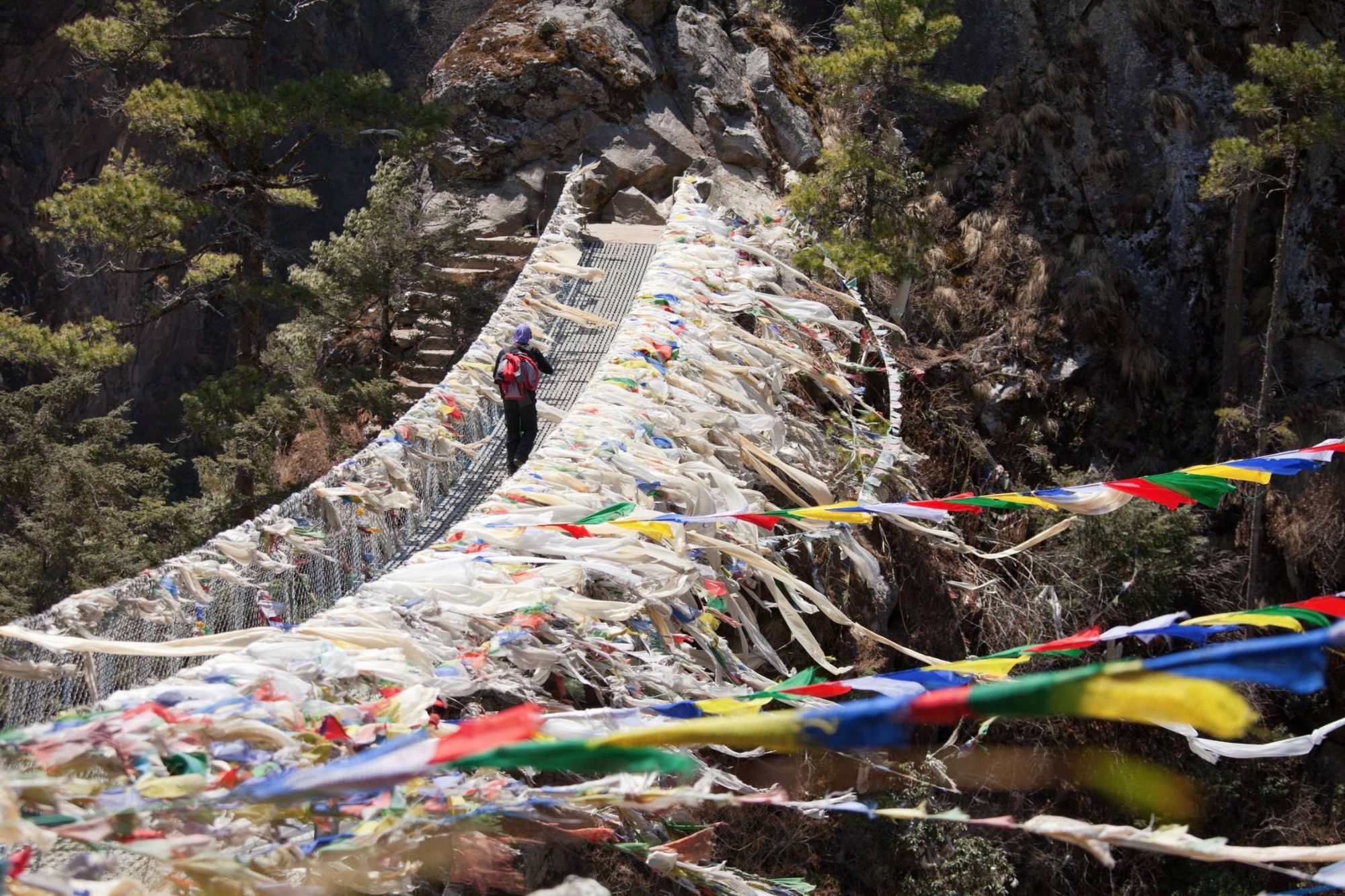 The Hillary Suspension Bridge. Photo: Getty.