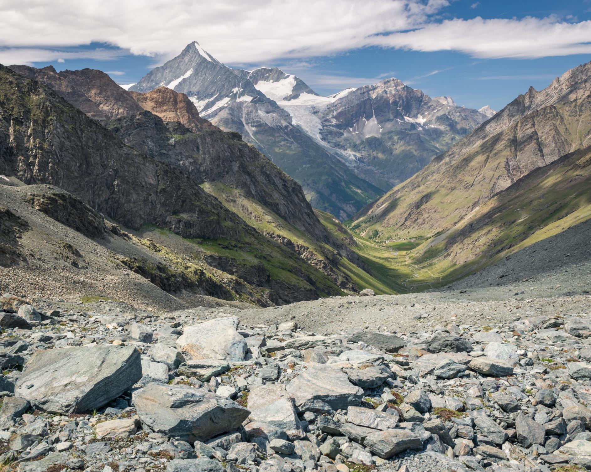 View of the Weisshorn. Photo: Getty.