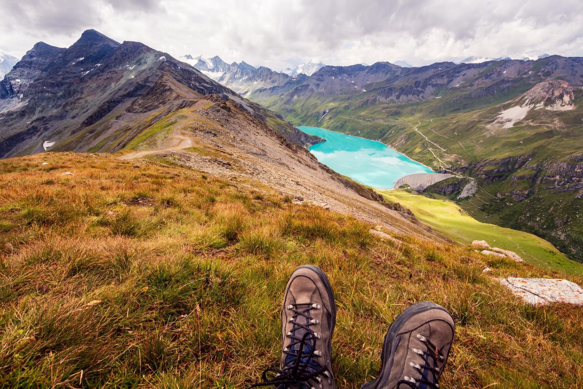View from the Col de Sorebois on the Walker's Haute Route. Photo: Getty.