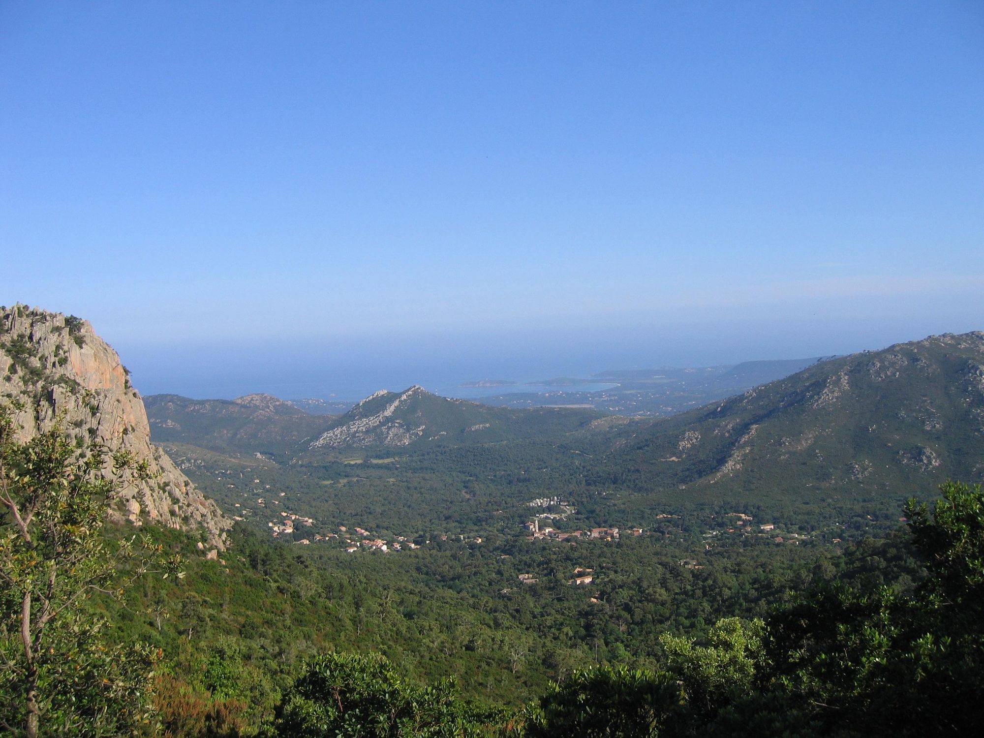 A view of Conca, a village on the GR20