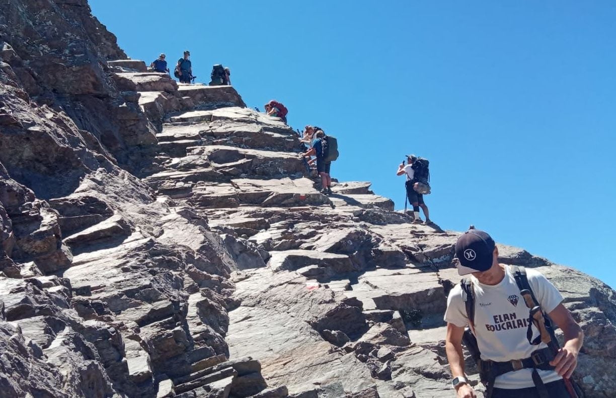 Stony terrain on the GR20 North. Photo: Corsica Adventure.