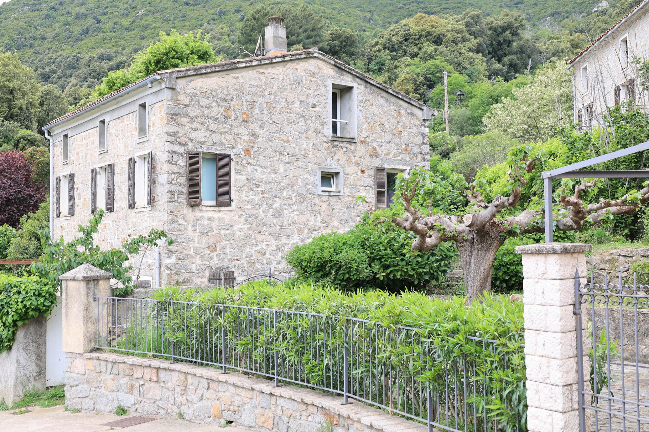 A Corsican mountain village.