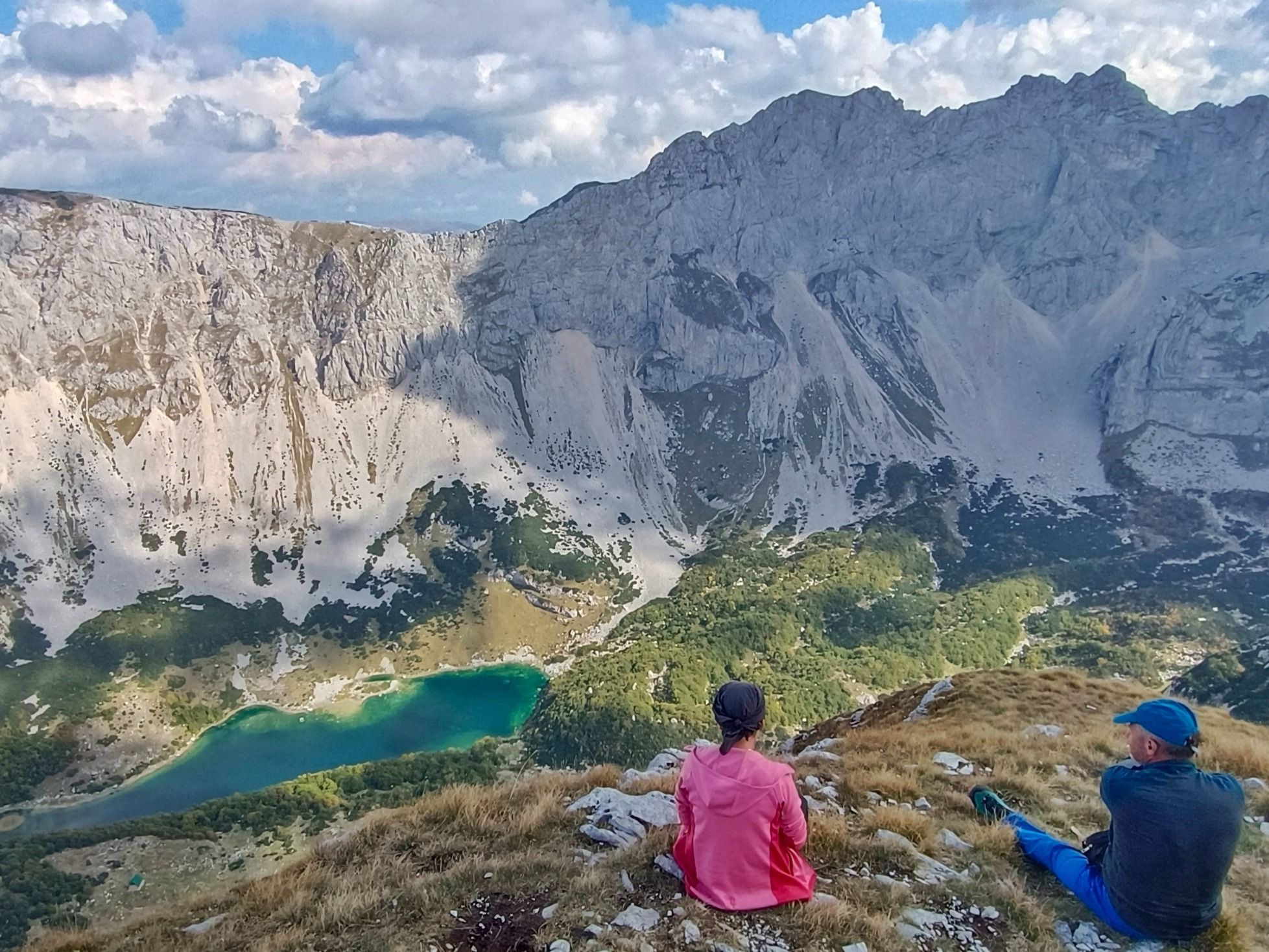 Hikers on the summit of Prutaš in Montenegro. Photo: Wild Montenegro. 