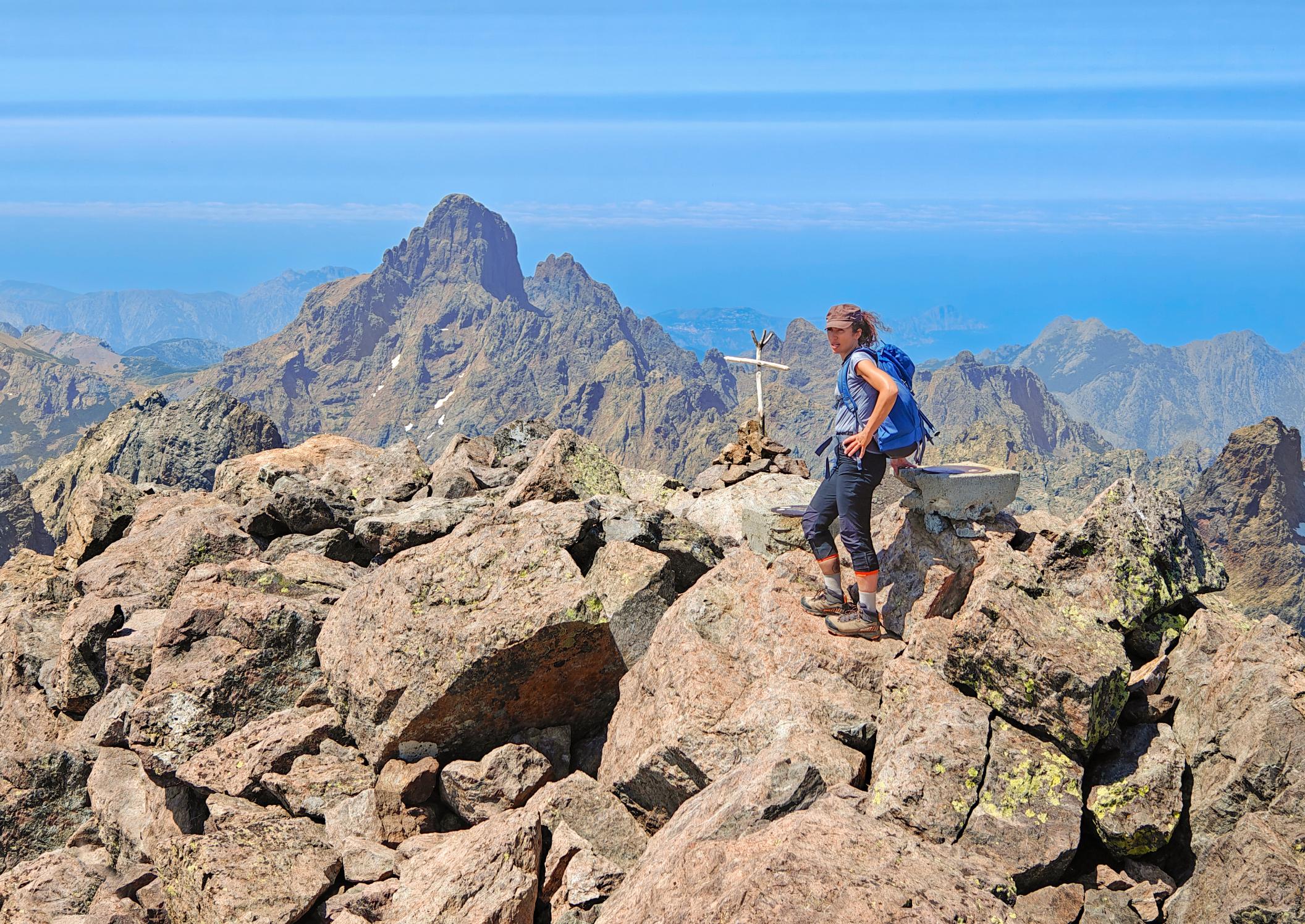 On the summit of Monte Cinto. Photo: Getty.