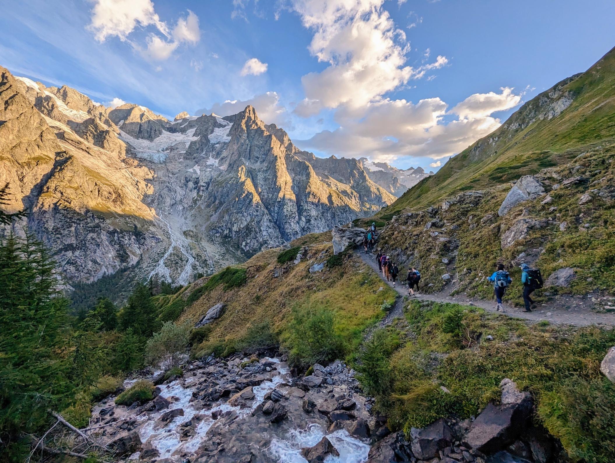 Hikers on the Tour du Mont Blanc. Photo: Altai.