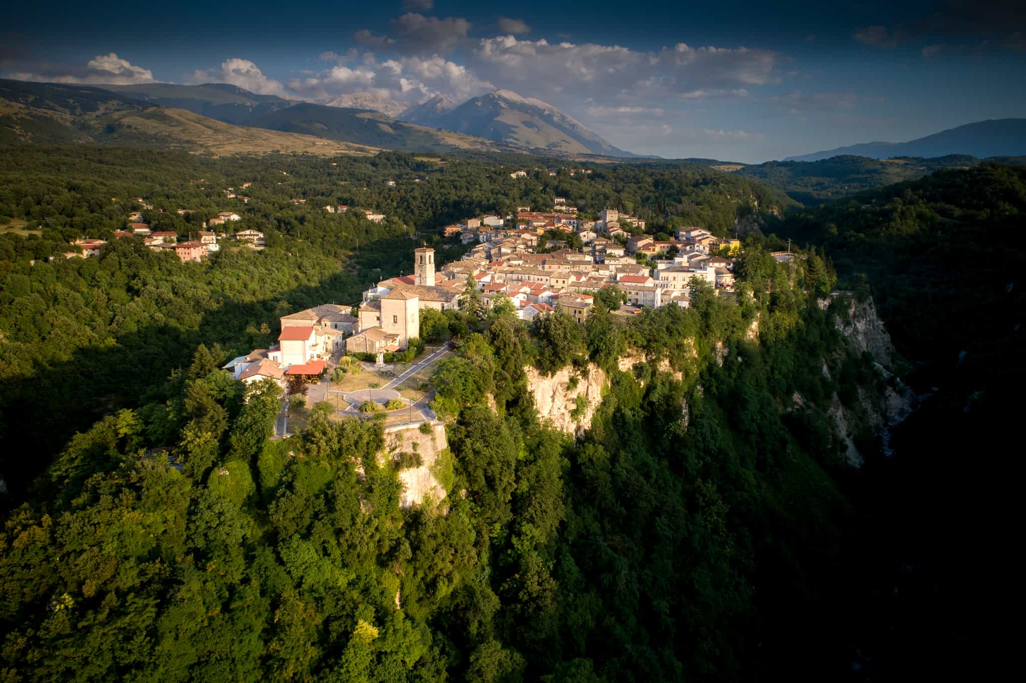 An aerial view of the jaw-dropping town of Roccamorice. Photo: Getty