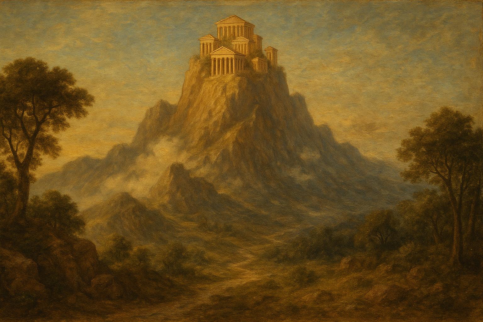 An artistic interpretation of what Mount Olympus could have looked like in Greek mythology. Photo: iStock