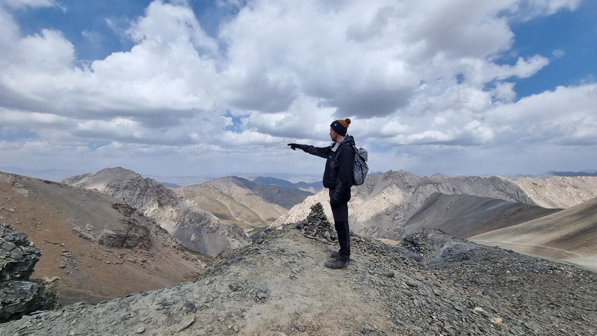 Hiking the Silk Road near the Chinese border in Kyrgyzstan. Photo: Marta Marinelli.
