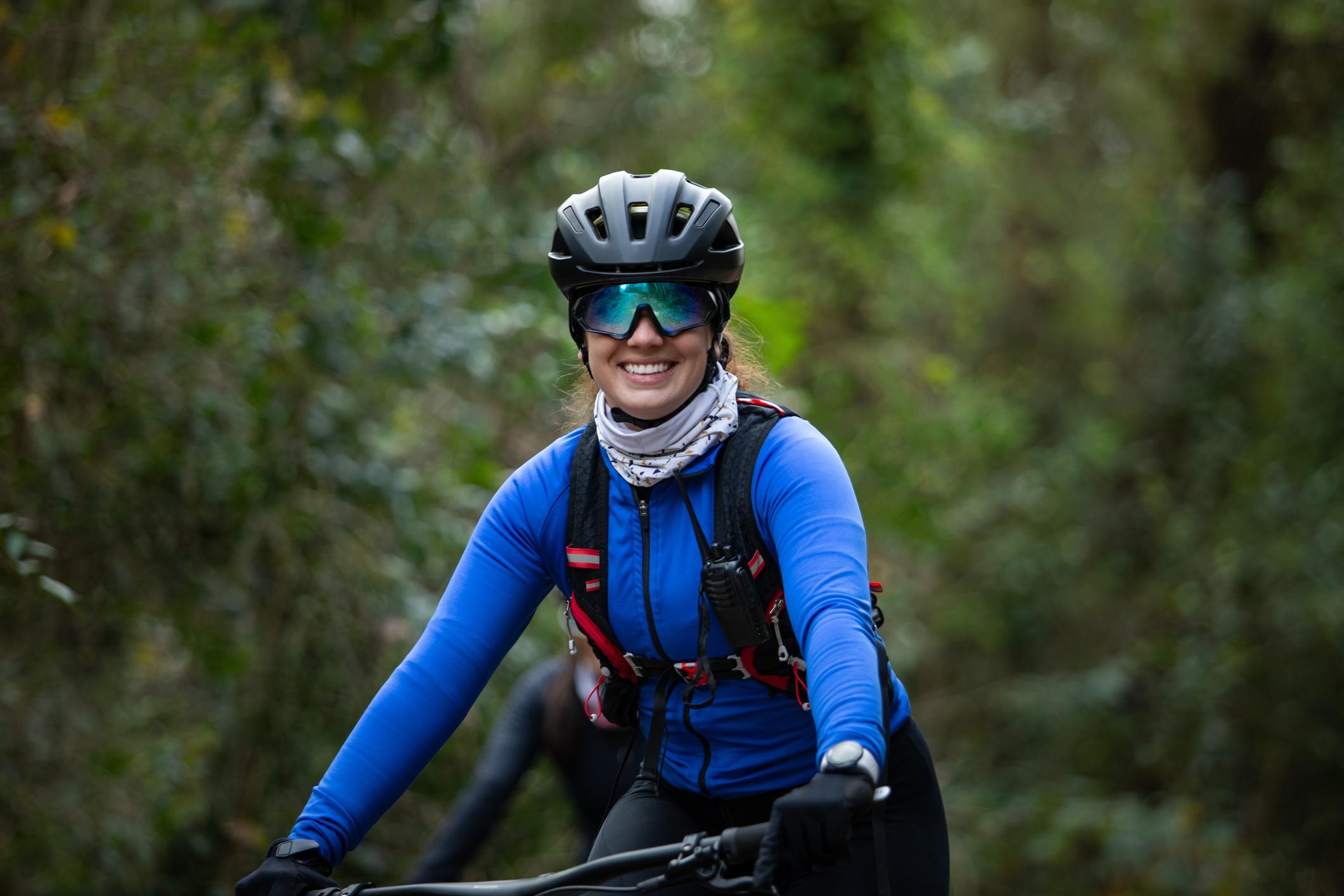 Bentonville is full of forest lines purpose-built for mountain biking, and rideable all year round. Photo: Getty