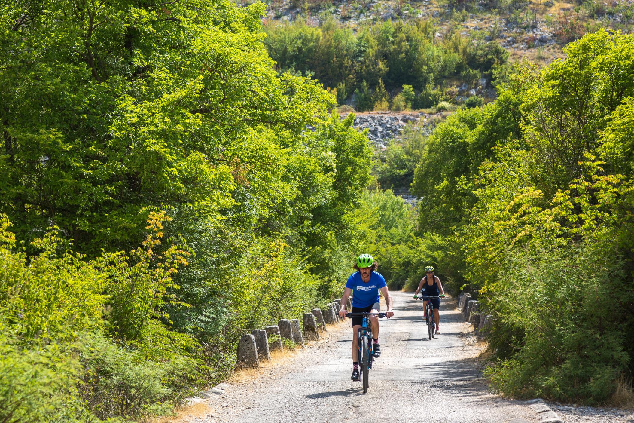 A section of the Ćiro Trail, where the old railway line has been gravelled over. Photo: Green Visions