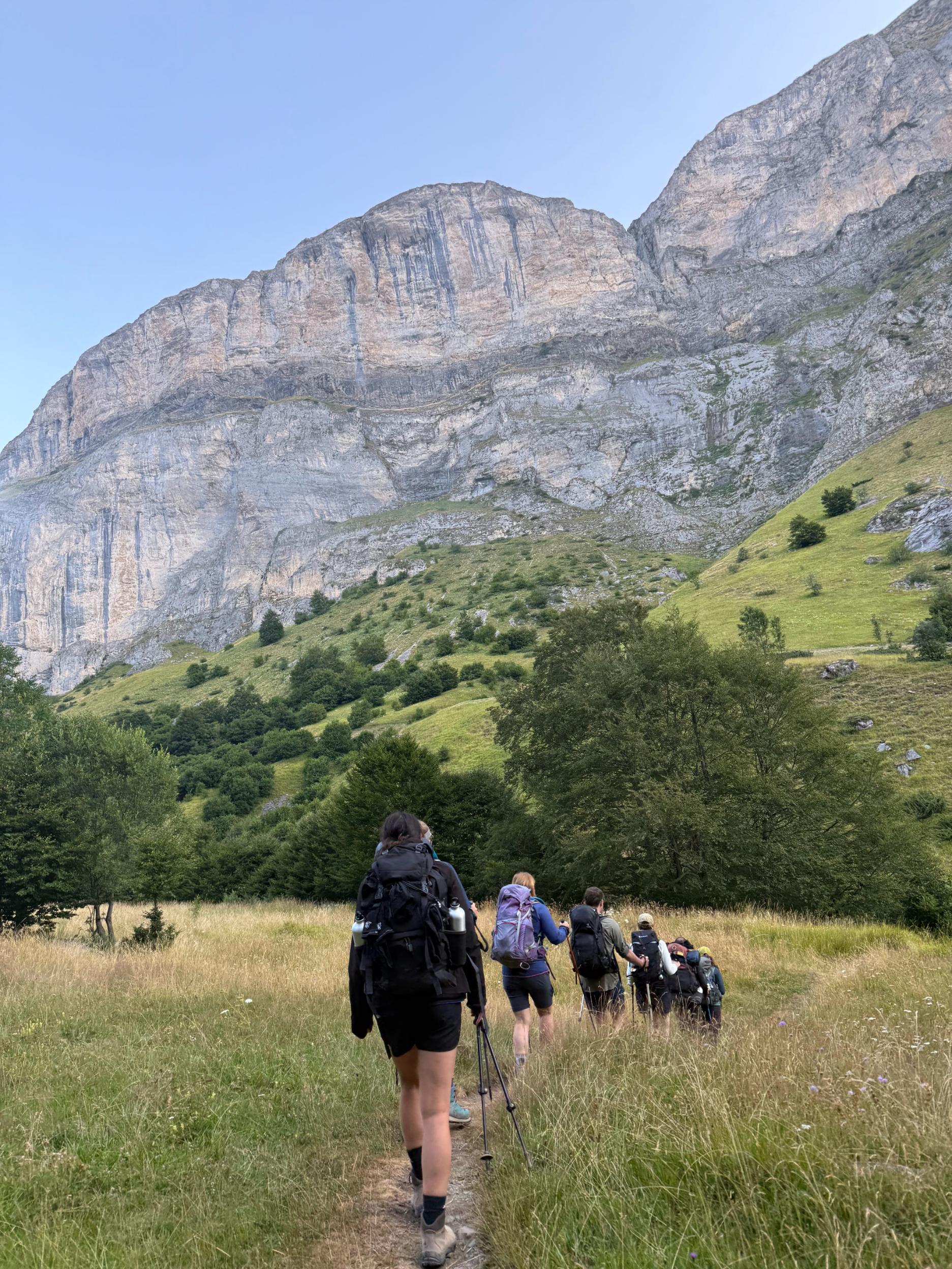 One of the rare flats on the High Route of the Lost. Photo: Lucy Davies