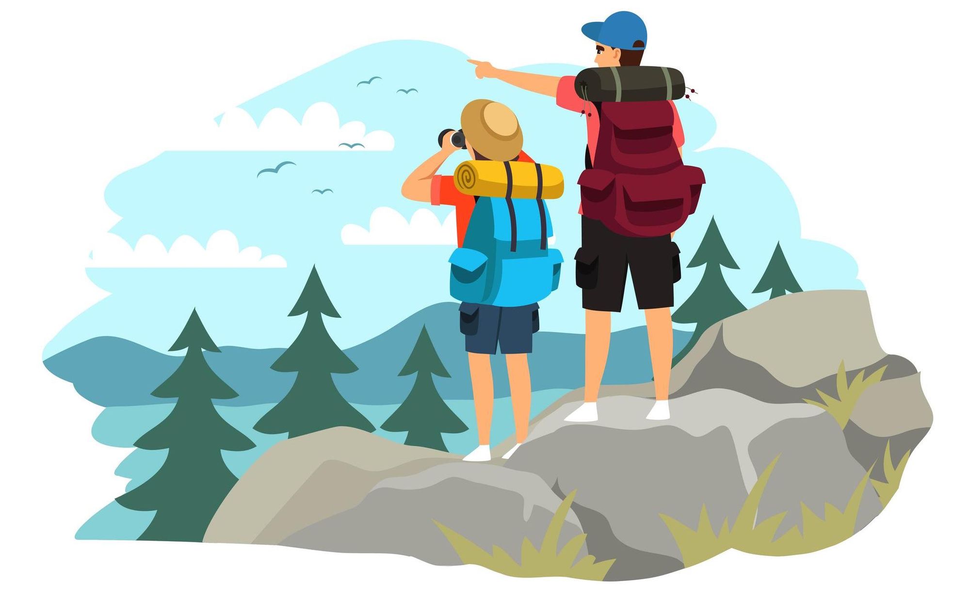 Hikers in an article about Tourism Leakage