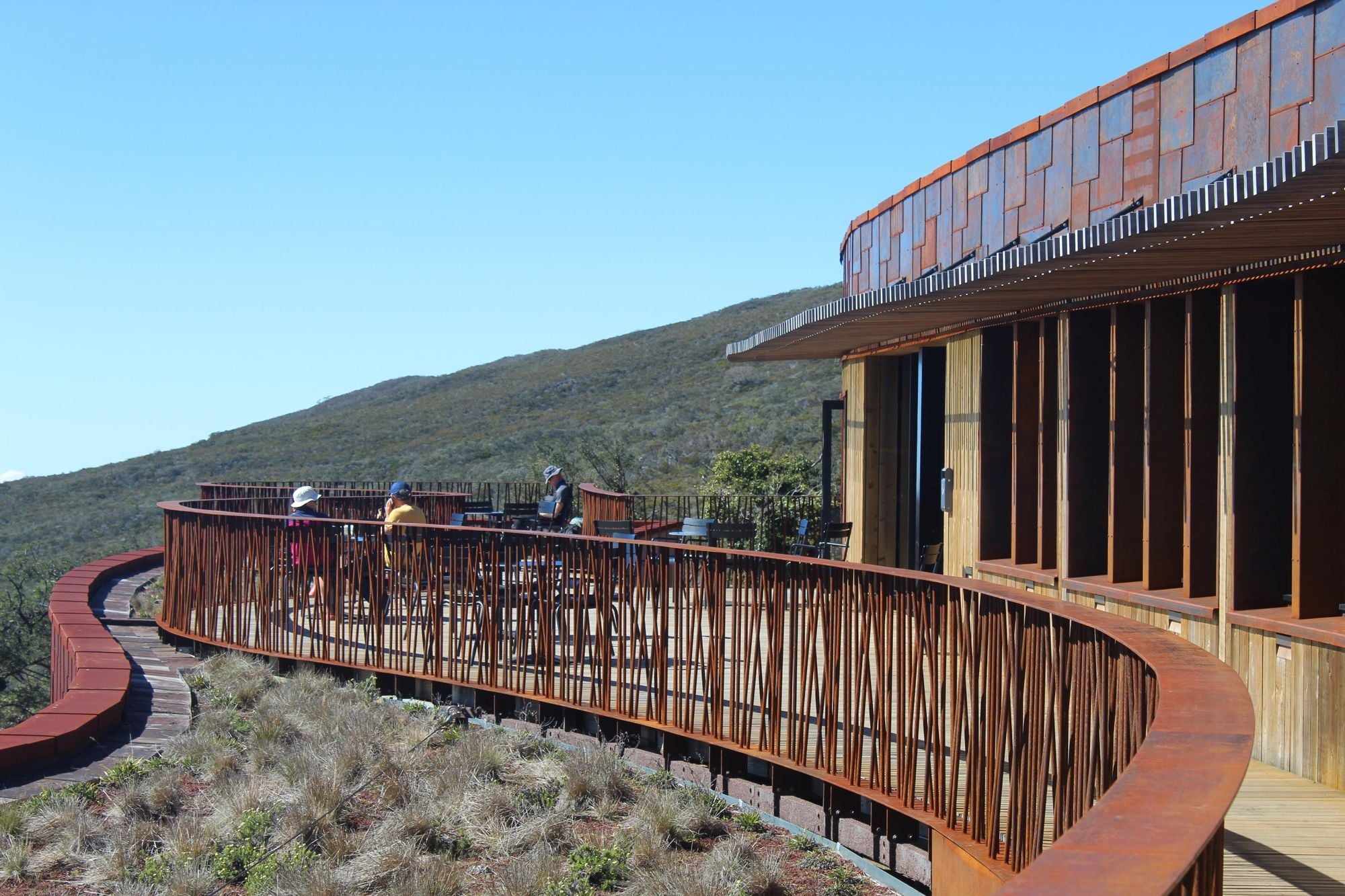 The stylish swirls of the Gite du Volcan. Photo: Stuart Kenny