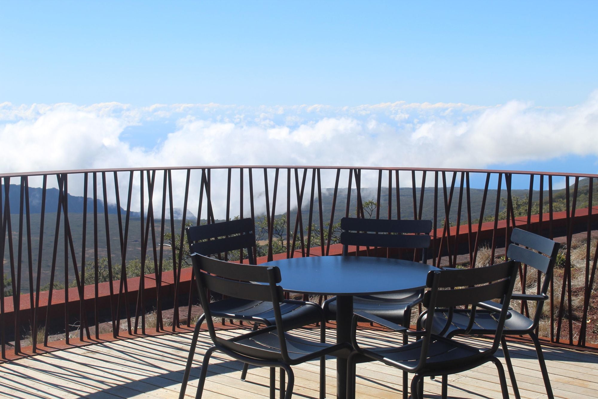 The view from the Gite du Volcan, a recently renovated gite near Piton de la Fournaise. Photo: Stuart Kenny