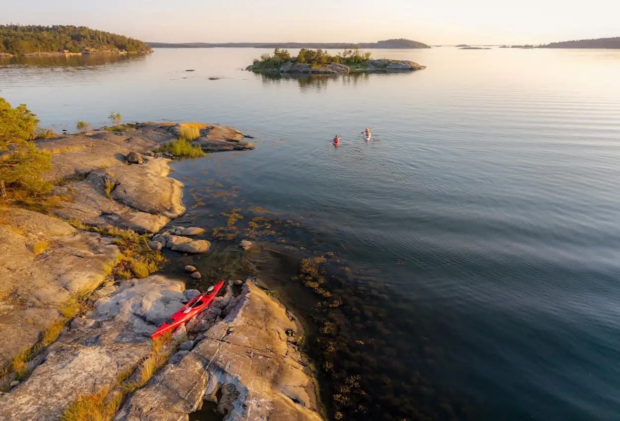 Kayaking in the Stockholm Archipelago. Photo: The Kayak Trail.