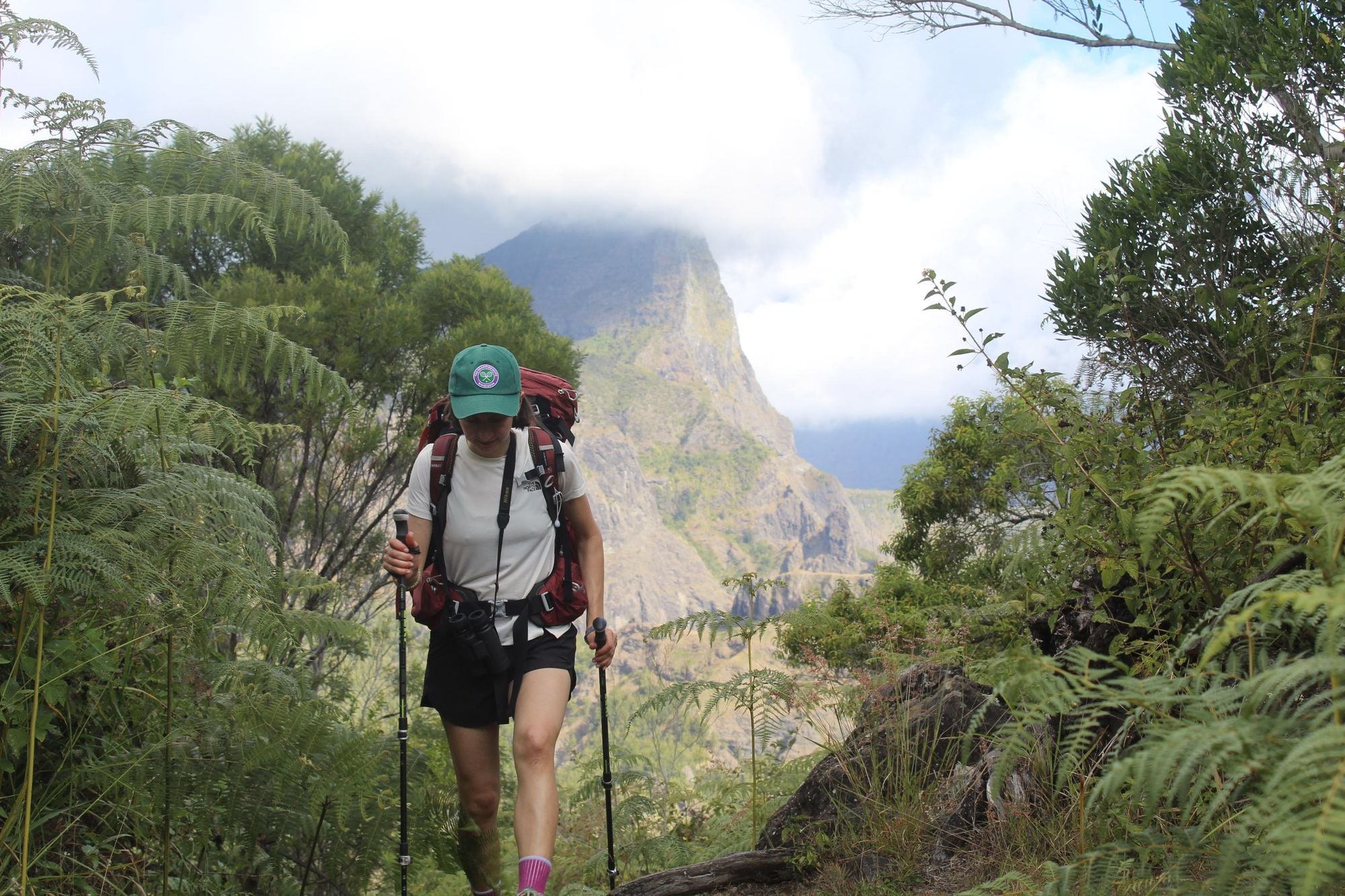 The GR-R2 runs through the lush vegetation of Mafate cirque. Photo: Stuart Kenny